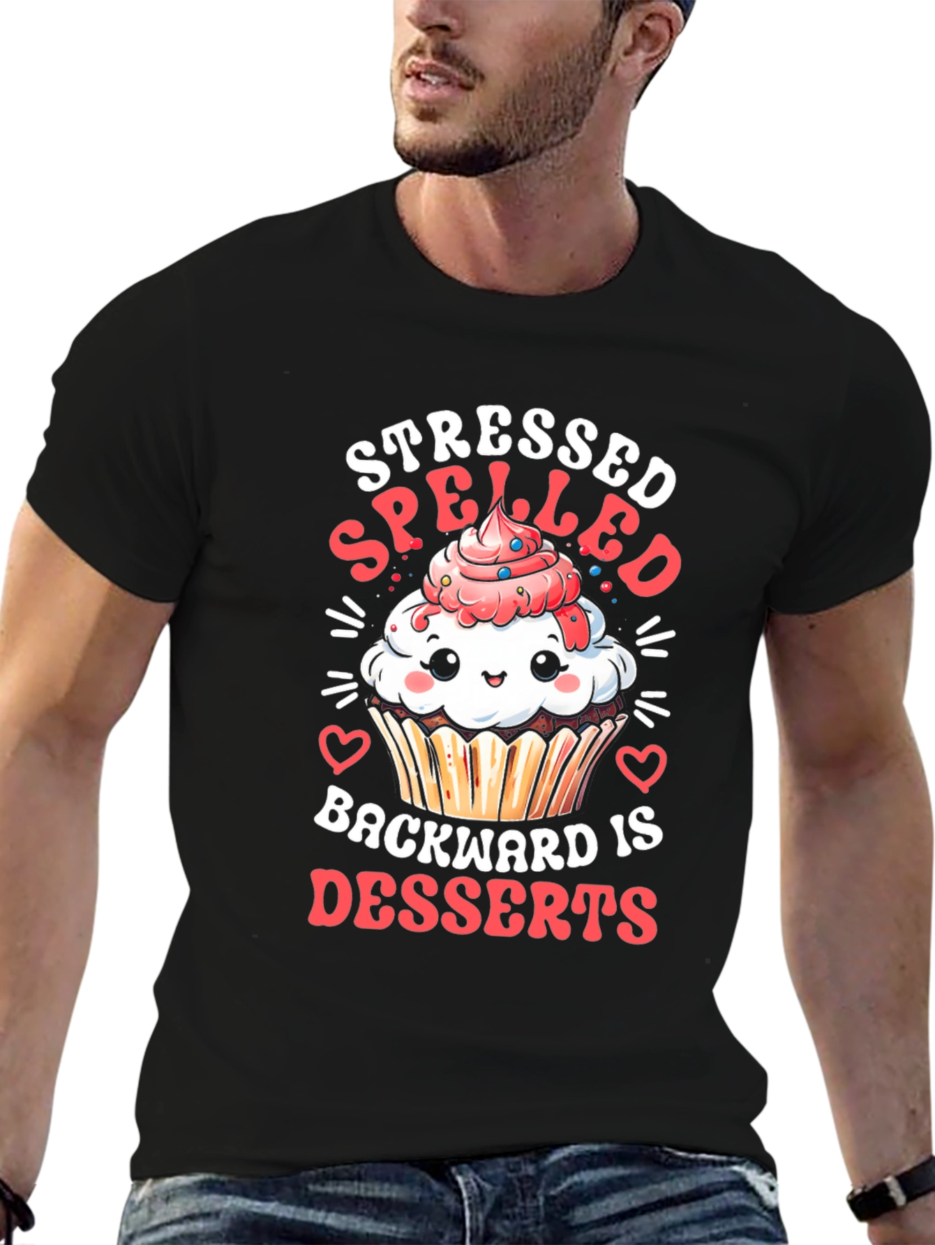Stressed Spelled Backward Desserts T-Shirt