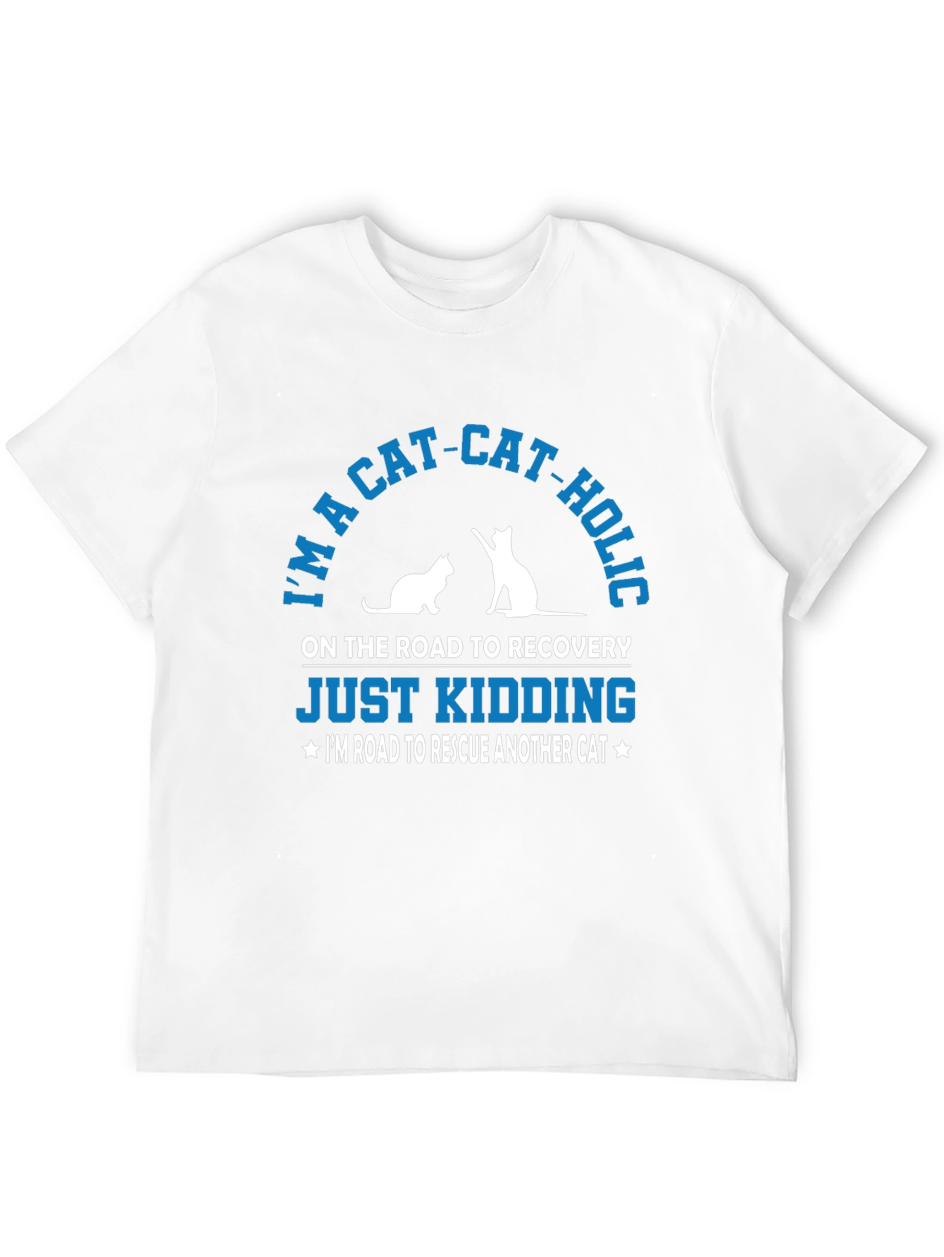 Im a Cat-Cat-Holic Funny T-Shirt