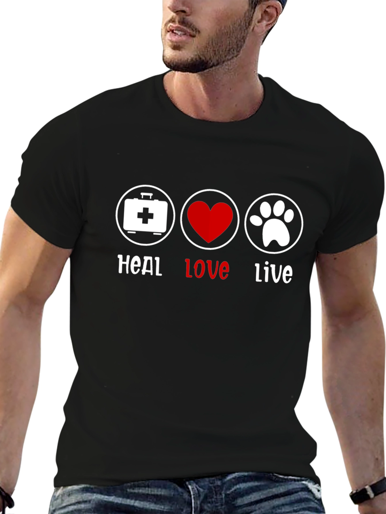 Heal Love Live Vet Tech T-Shirt