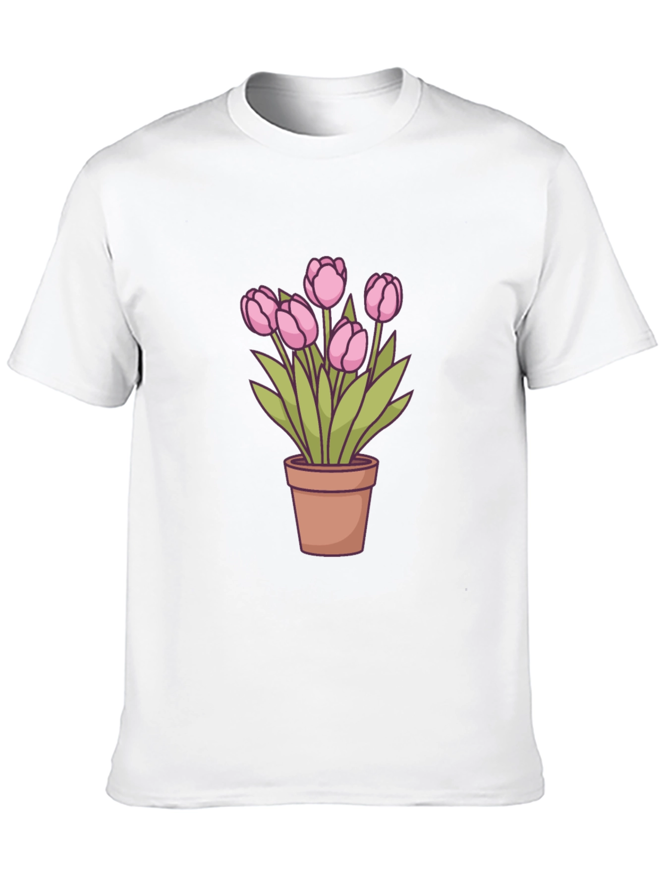 Tulip Potted Plant Graphic Tee