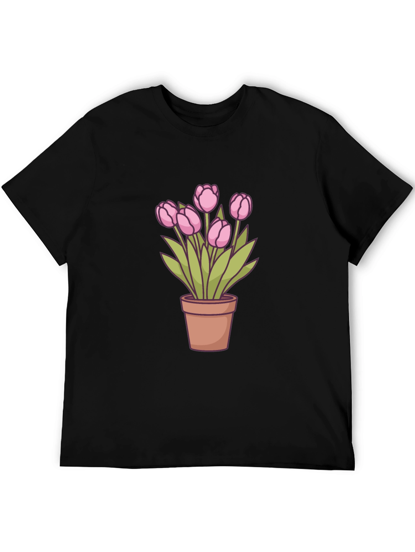 Tulip Potted Plant Graphic Tee
