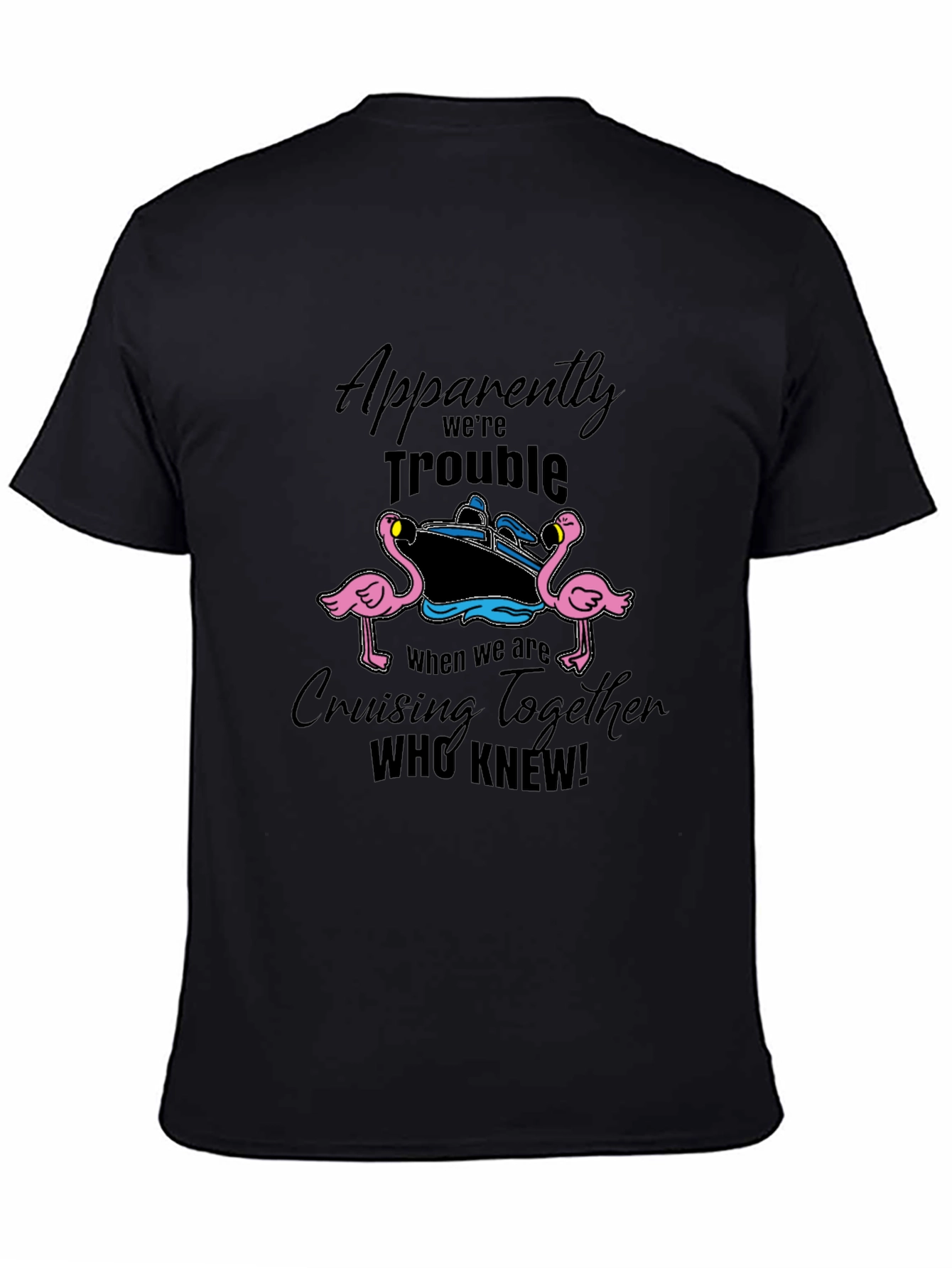 Cruise Trouble Flamingo Graphic Tee