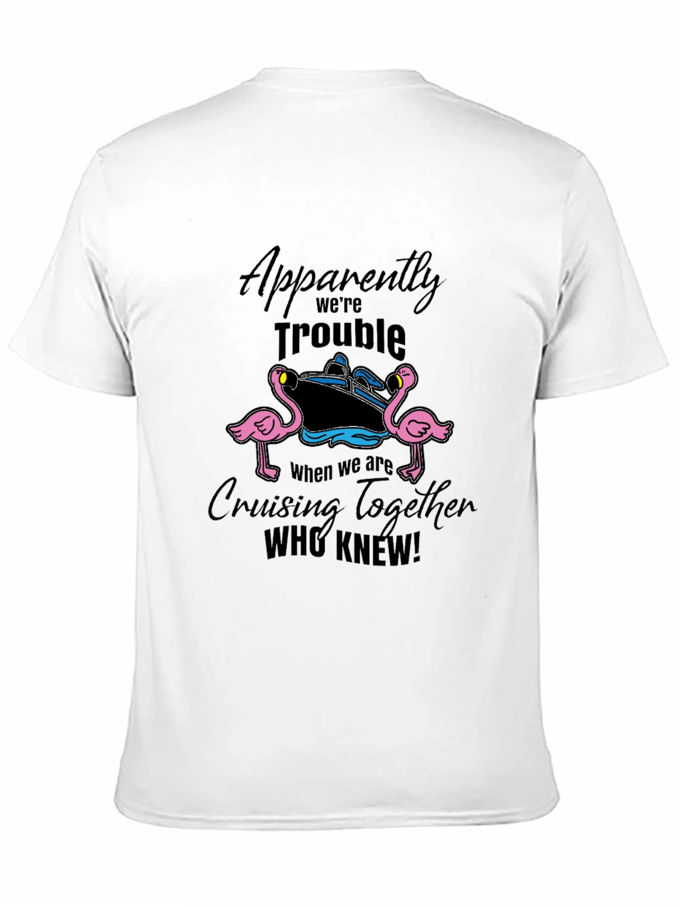 Cruise Trouble Flamingo Graphic Tee