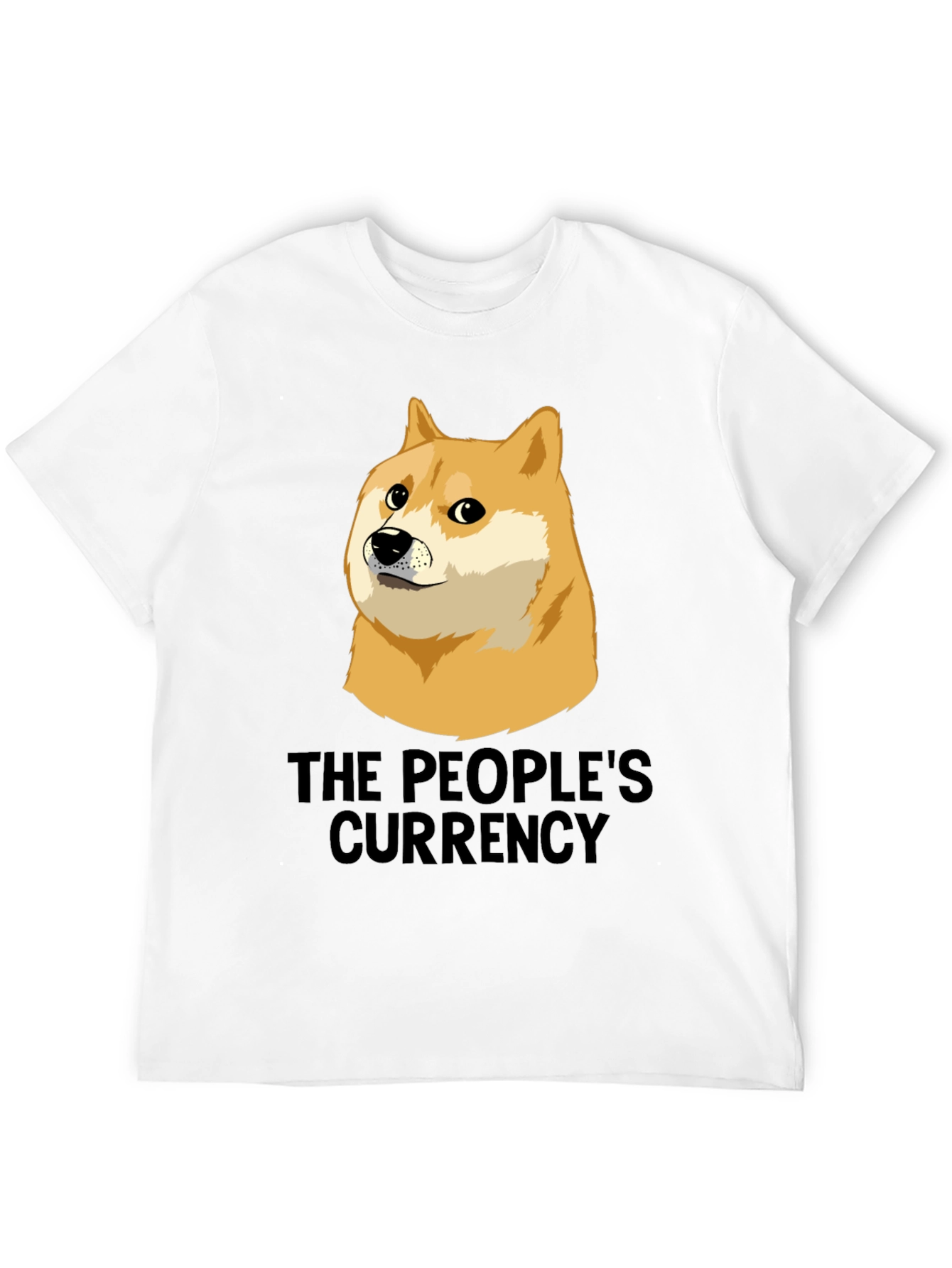 Doge The Peoples Currency Black T-Shirt