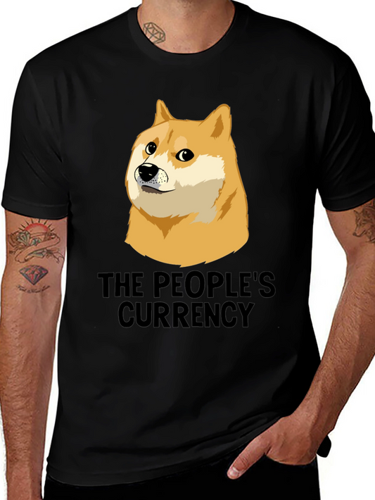 Doge The Peoples Currency Black T-Shirt