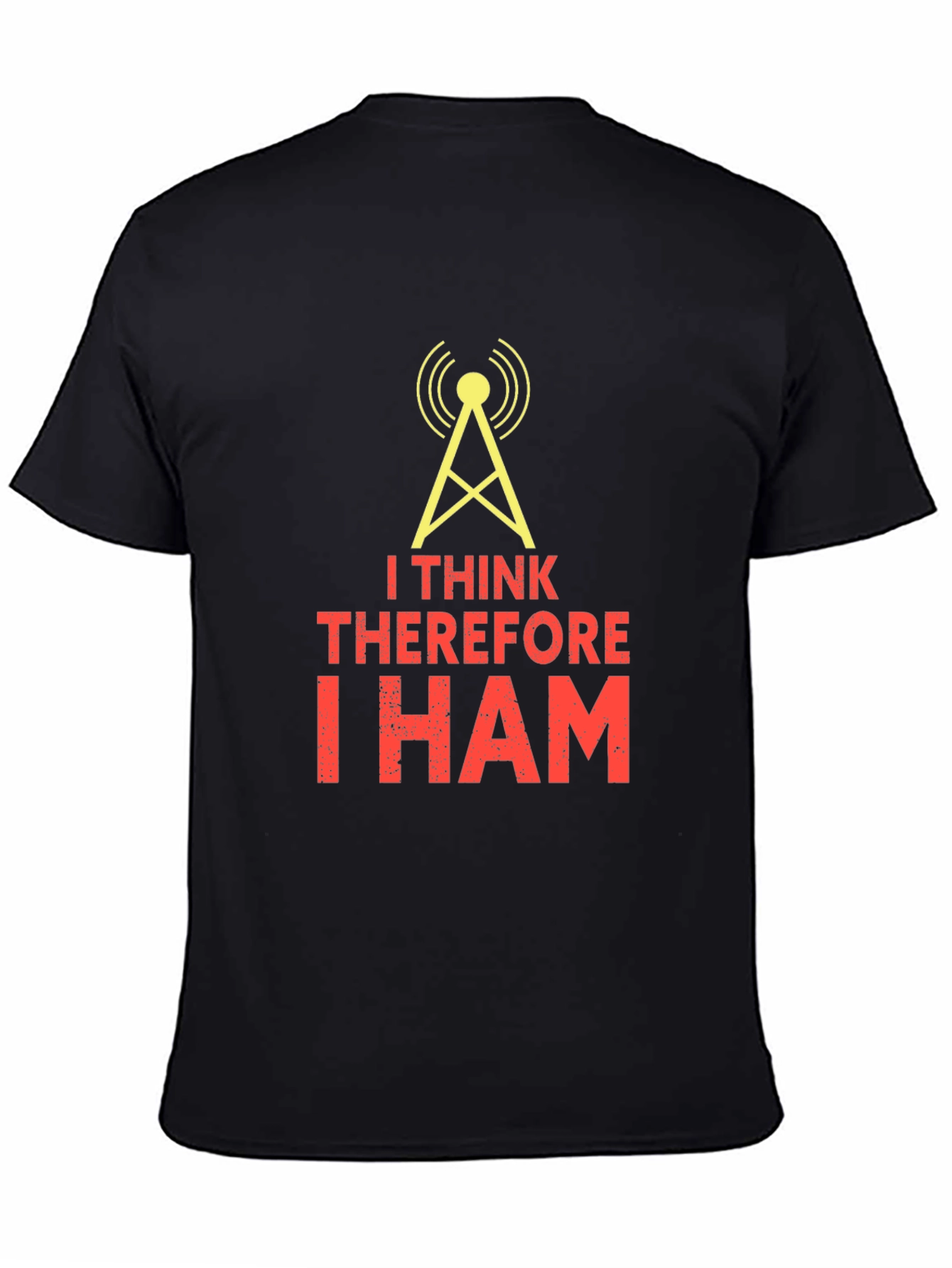 I Think Therefore I Ham Black T-Shirt