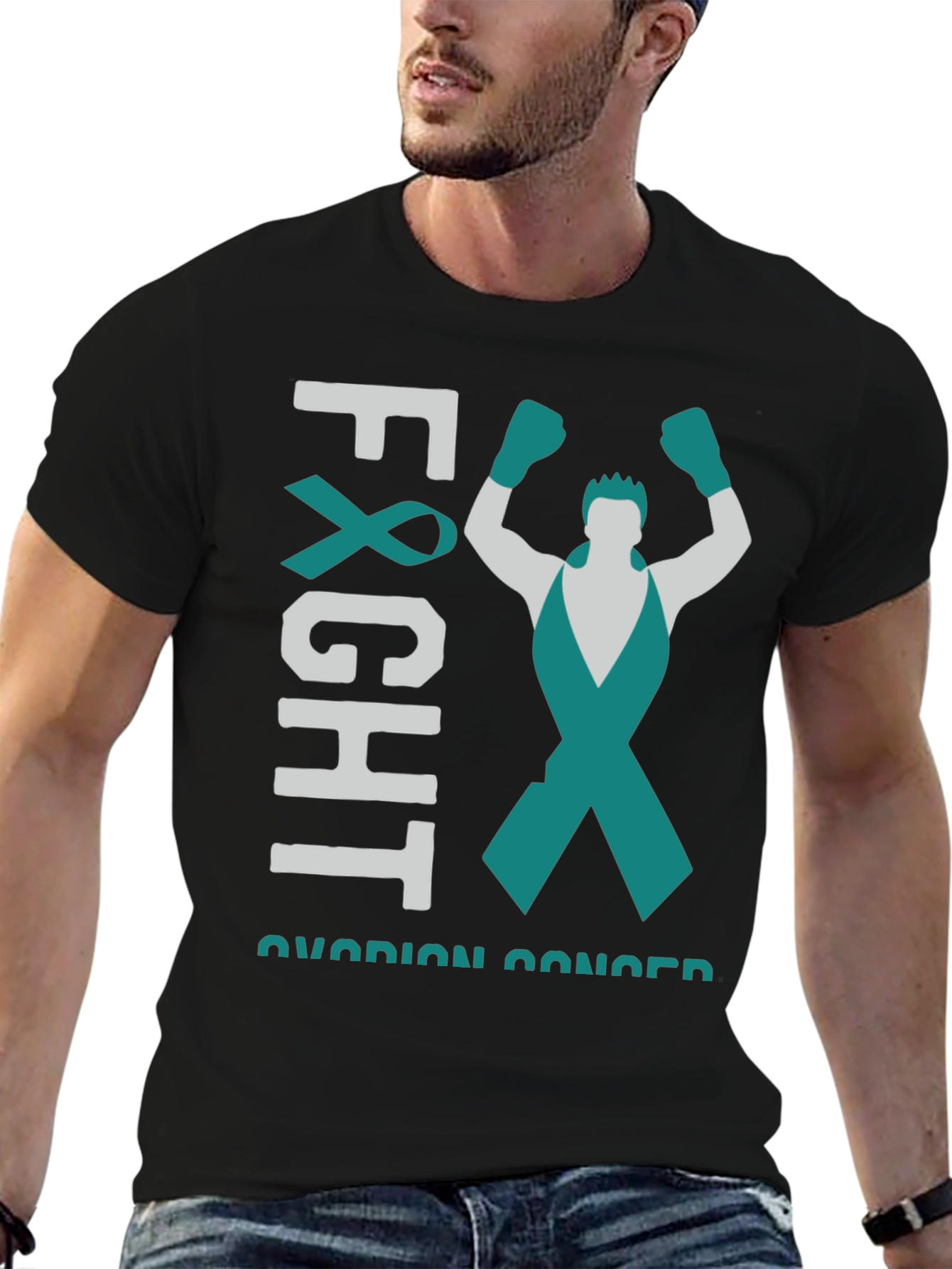 Ovarian Cancer Awareness Fight T-Shirt