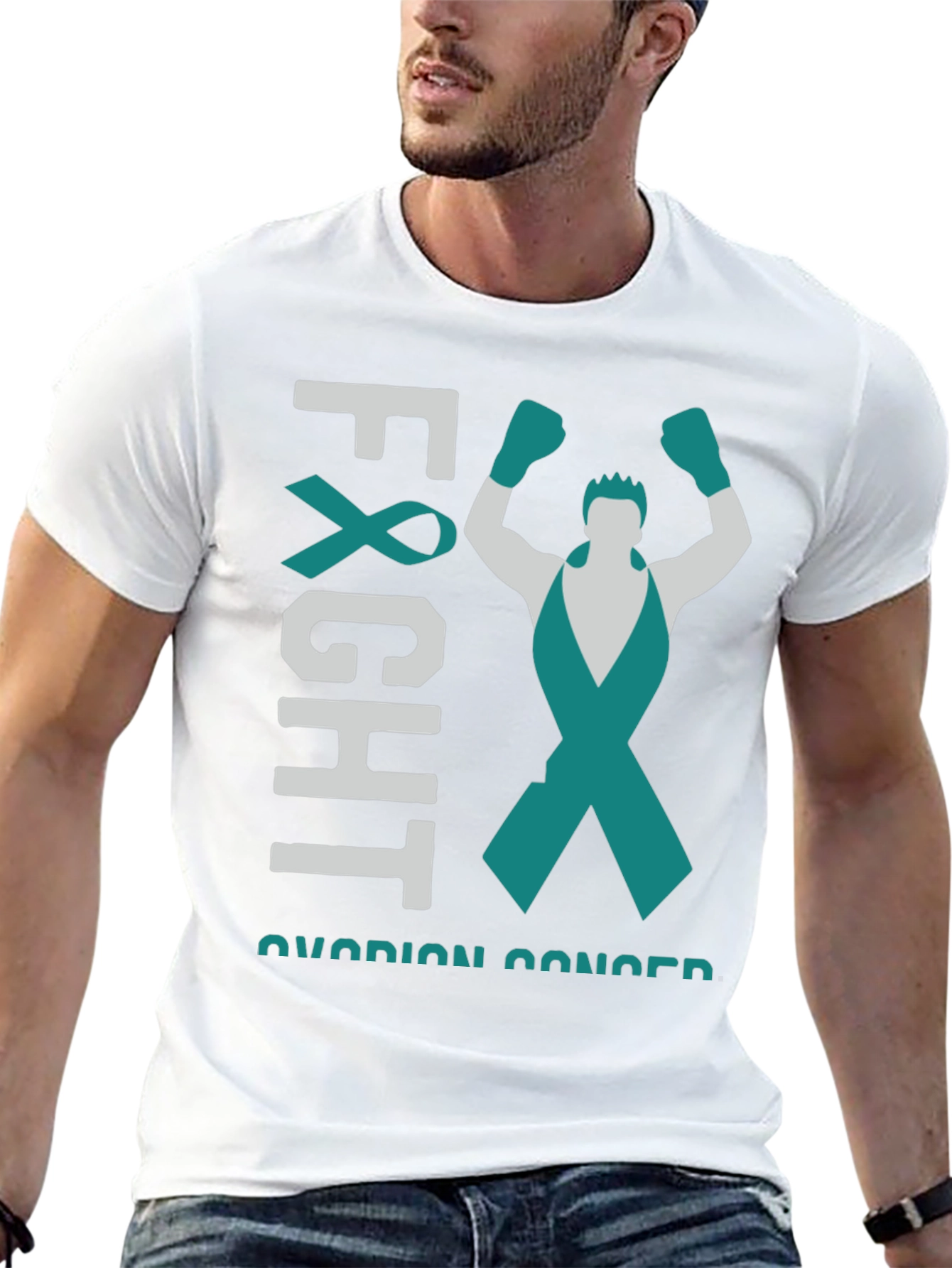 Ovarian Cancer Awareness Fight T-Shirt