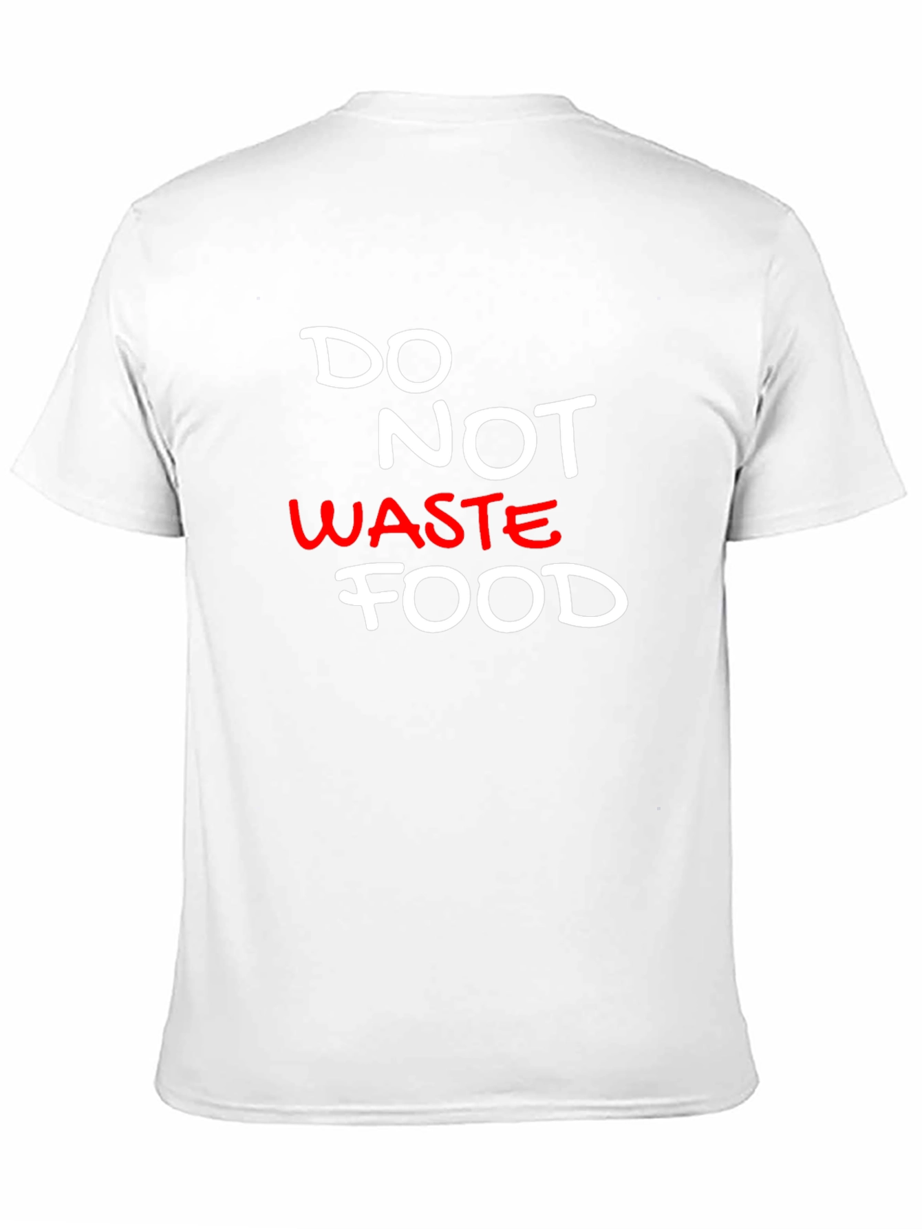 Do Not Waste Food Black T-Shirt