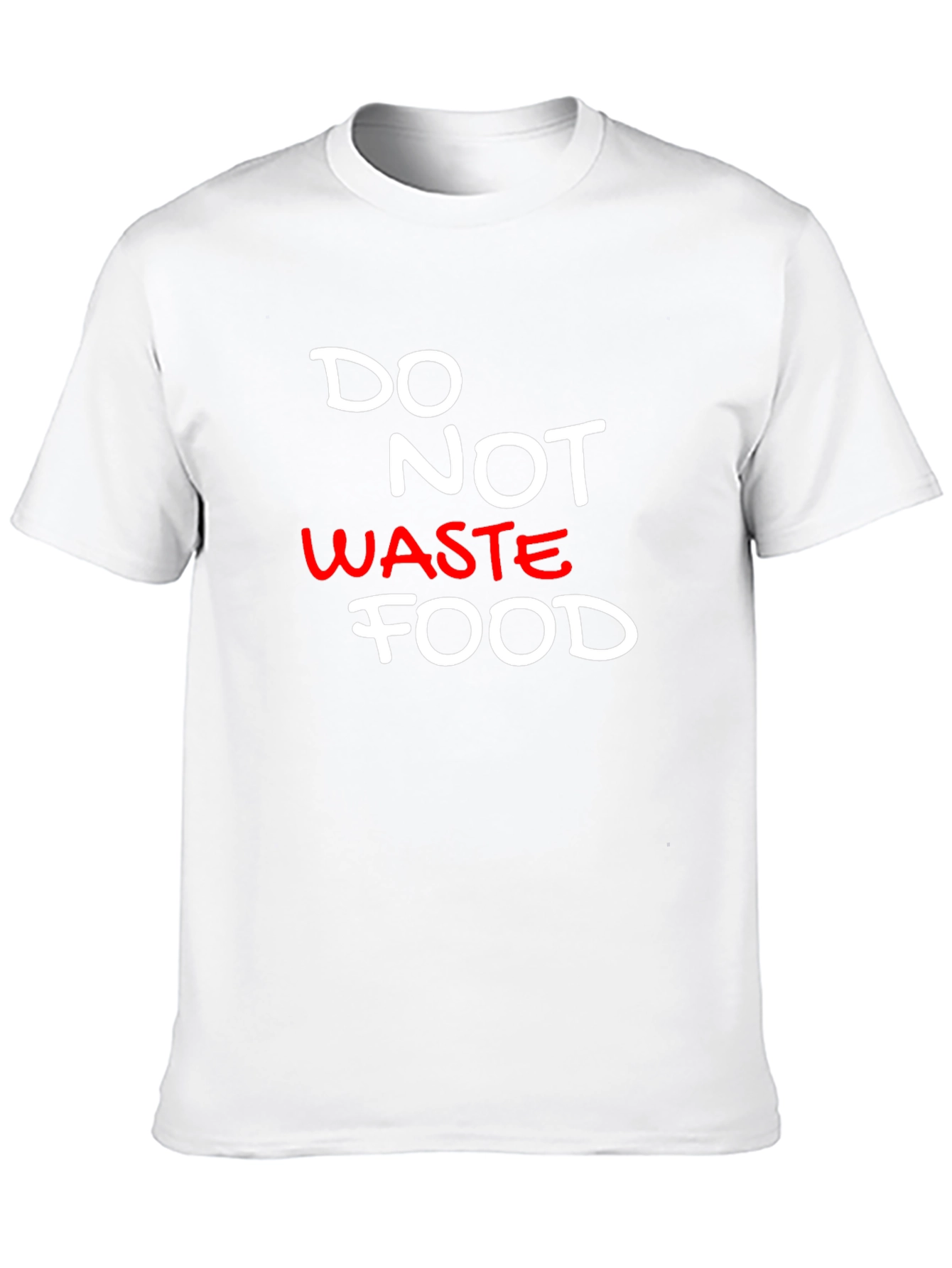 Do Not Waste Food Black T-Shirt