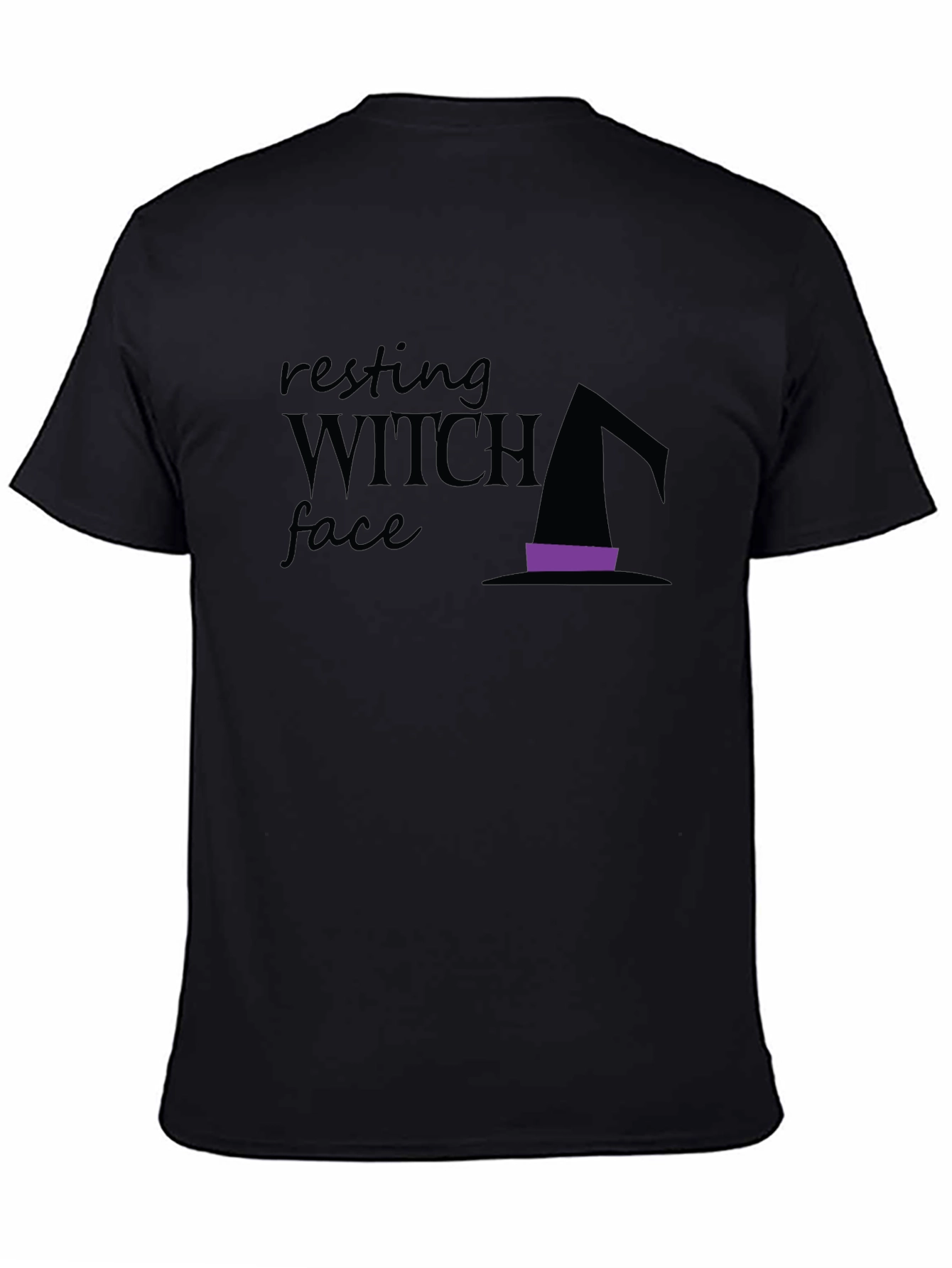 Resting Witch Face Graphic Tee - Halloween T-Shirt