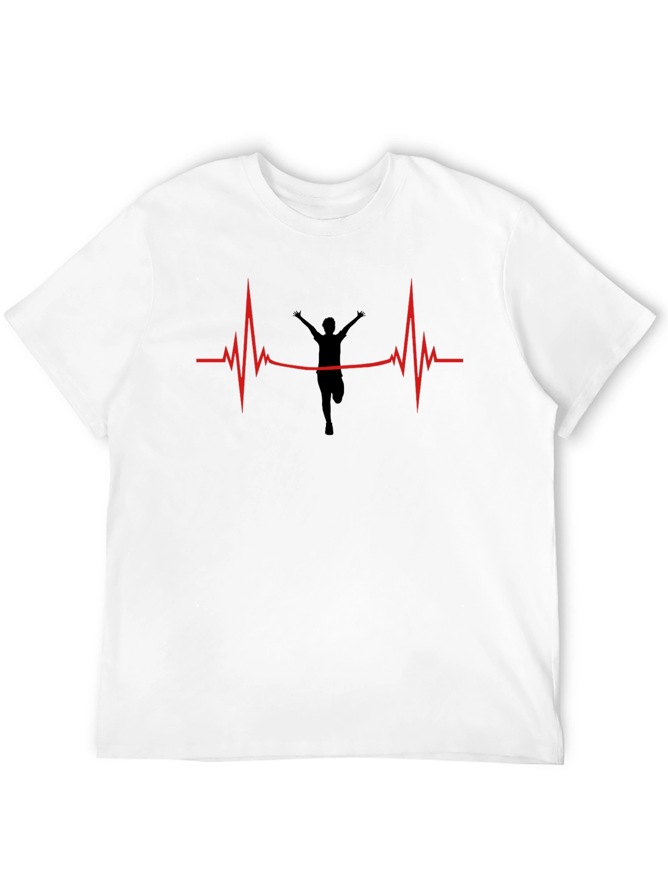 Runners Pulse Graphic T-Shirt - Black