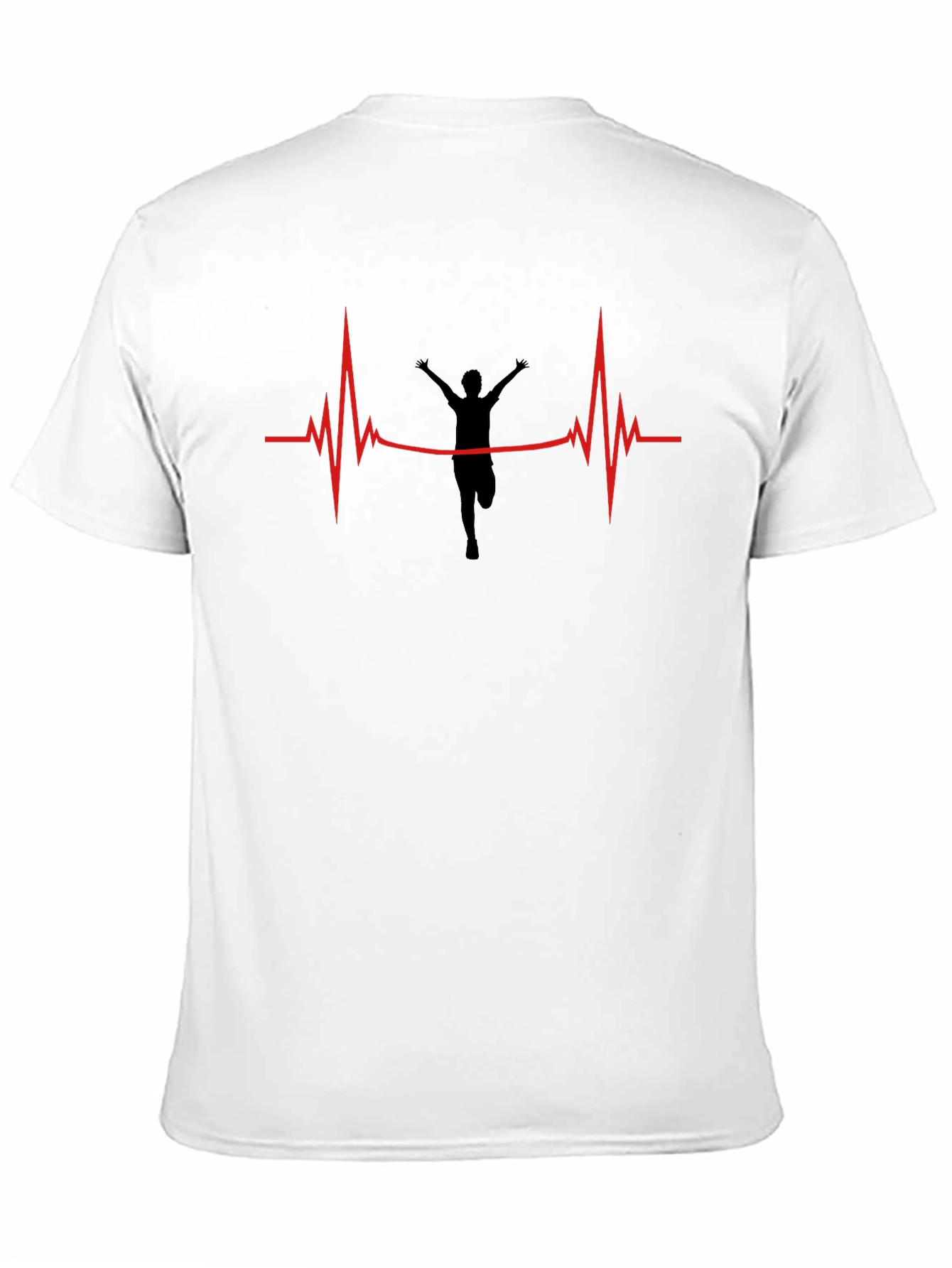 Runners Pulse Graphic T-Shirt - Black