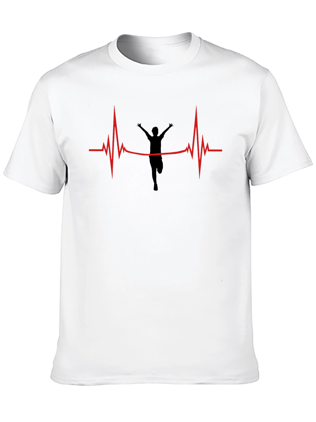 Runners Pulse Graphic T-Shirt - Black
