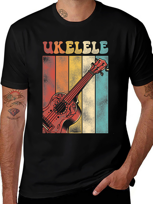 Retro Ukulele T-Shirt - Vintage Style Music Tee