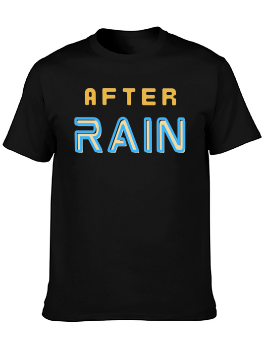 After Rain Graphic Tee - Soft Black T-Shirt
