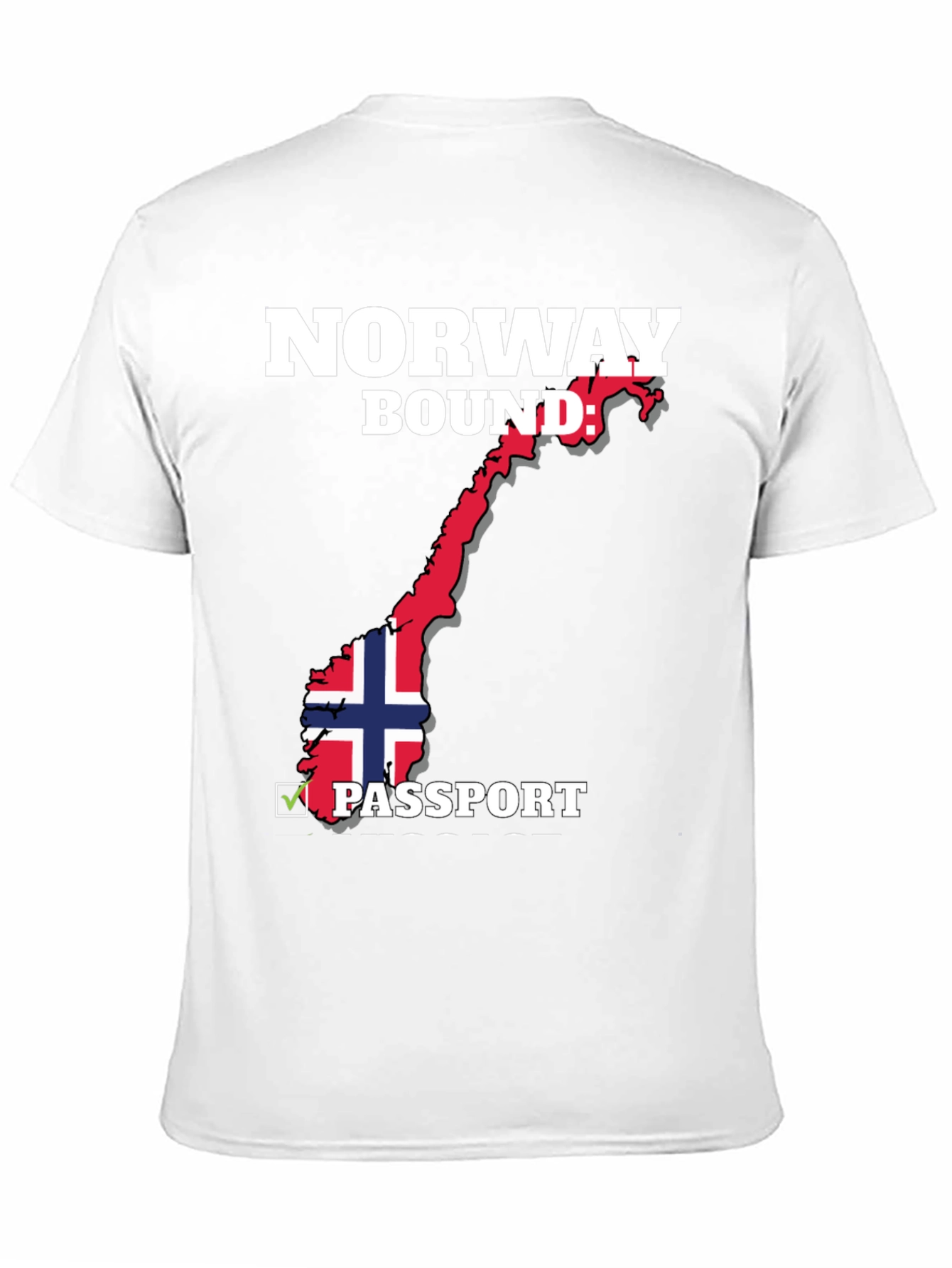 Norway Bound Passport T-Shirt - Black