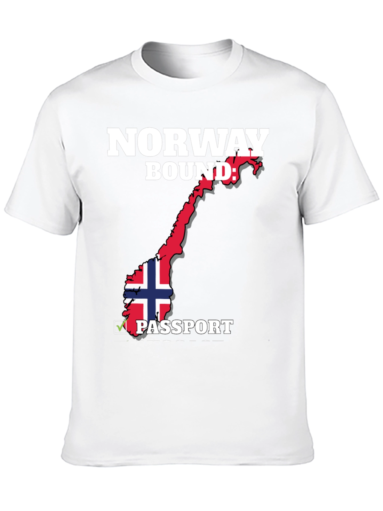 Norway Bound Passport T-Shirt - Black