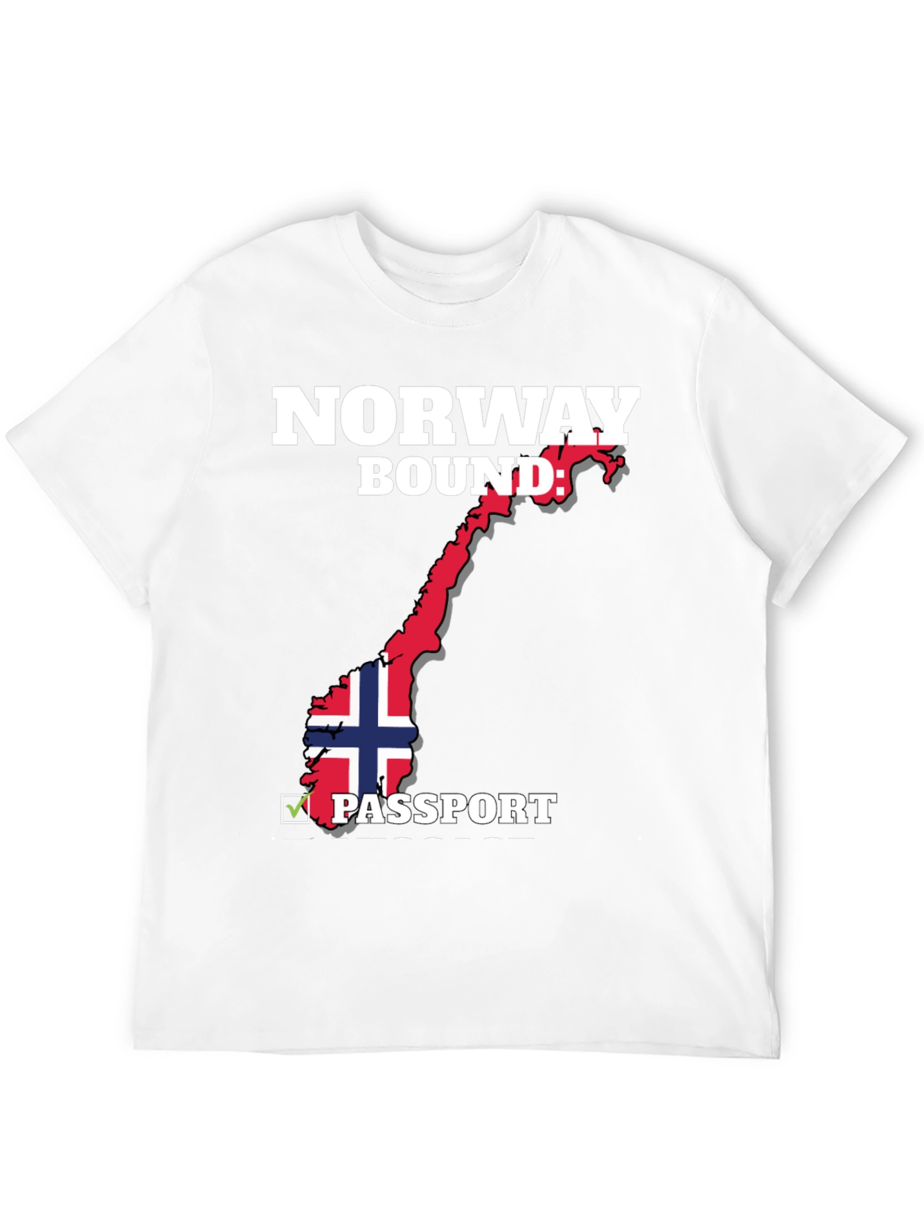 Norway Bound Passport T-Shirt - Black