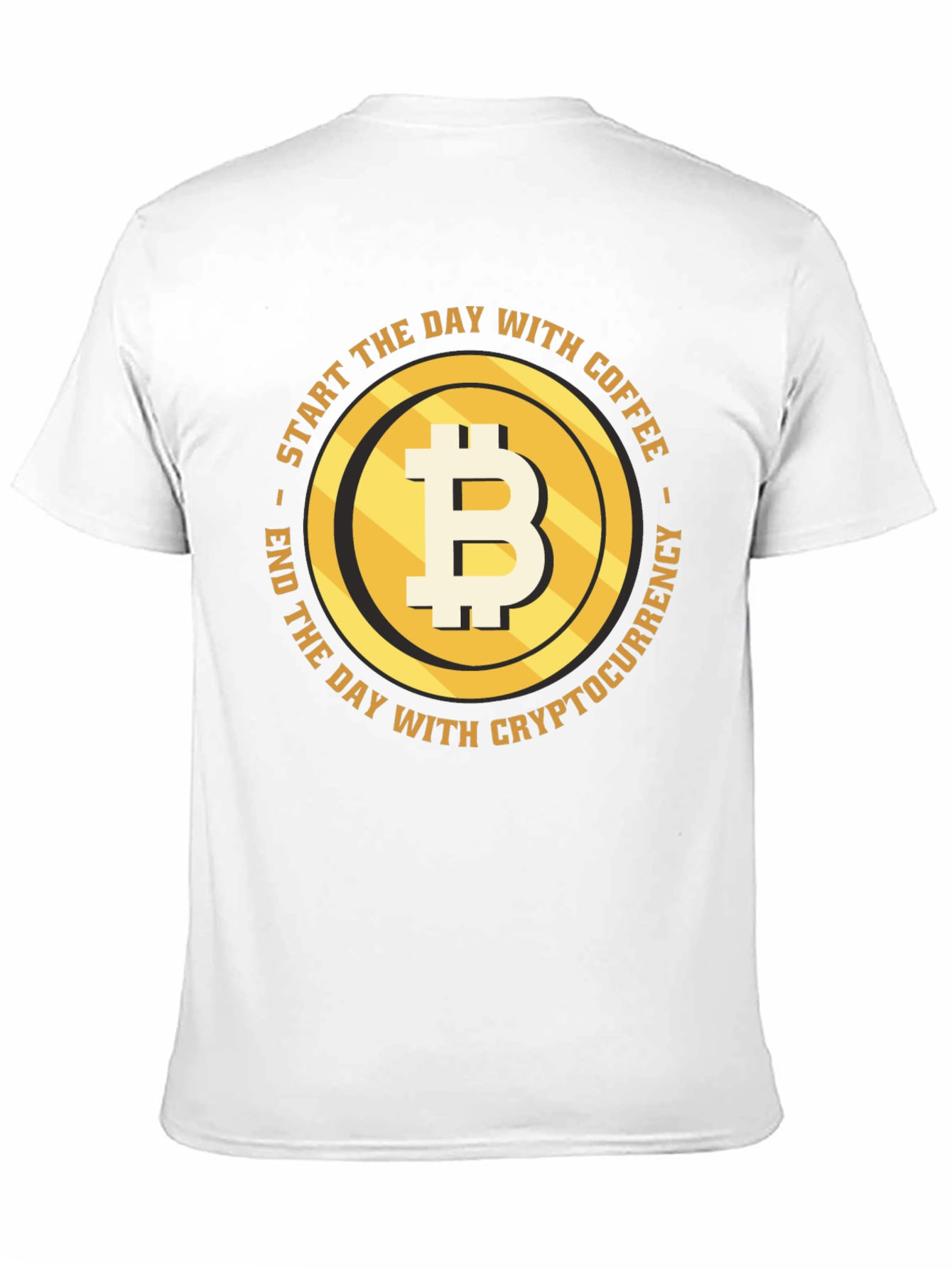 Bitcoin Coffee Cryptocurrency T-Shirt - Black