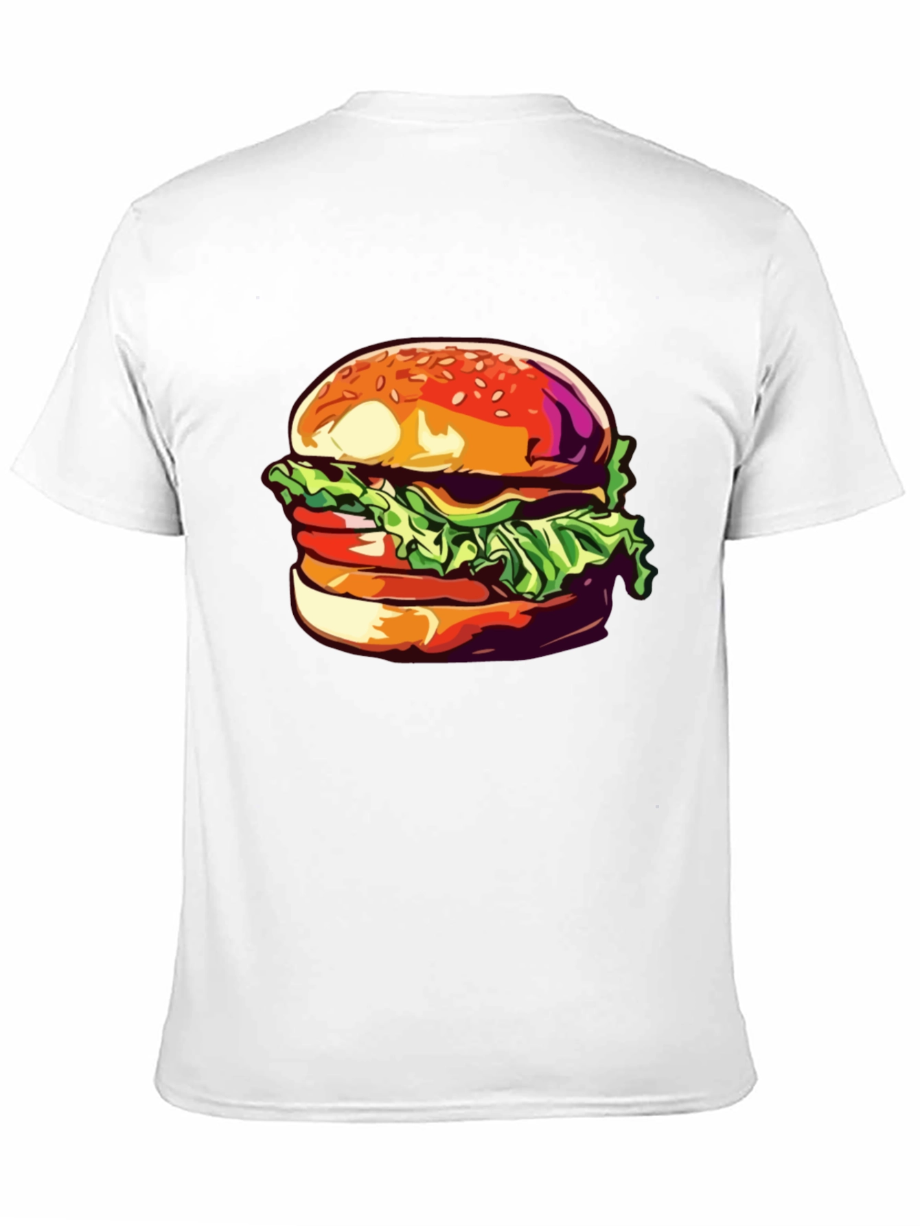 Burger Graphic Tee - Unisex Casual T-Shirt