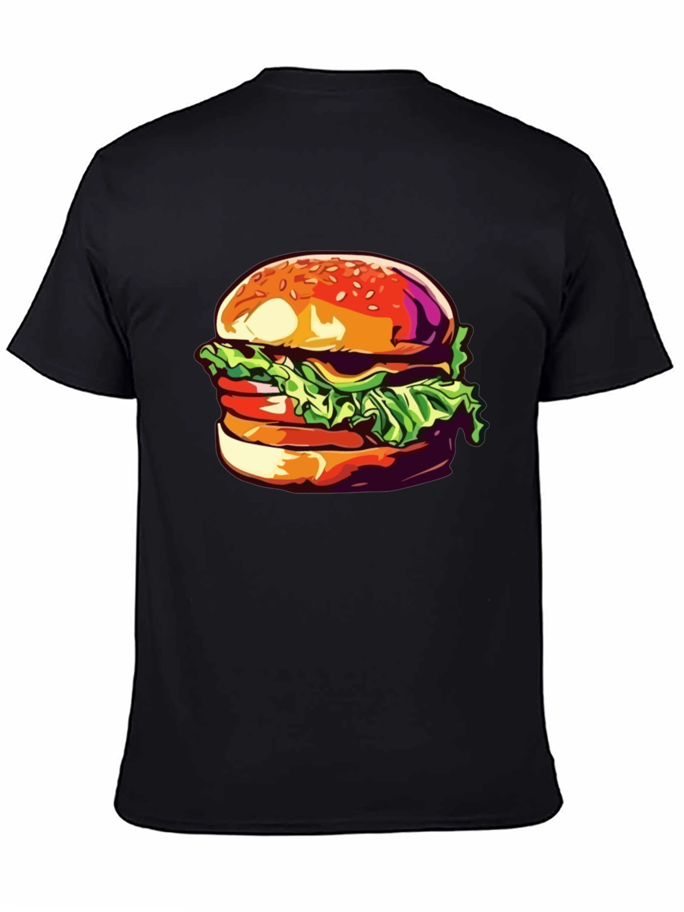 Burger Graphic Tee - Unisex Casual T-Shirt