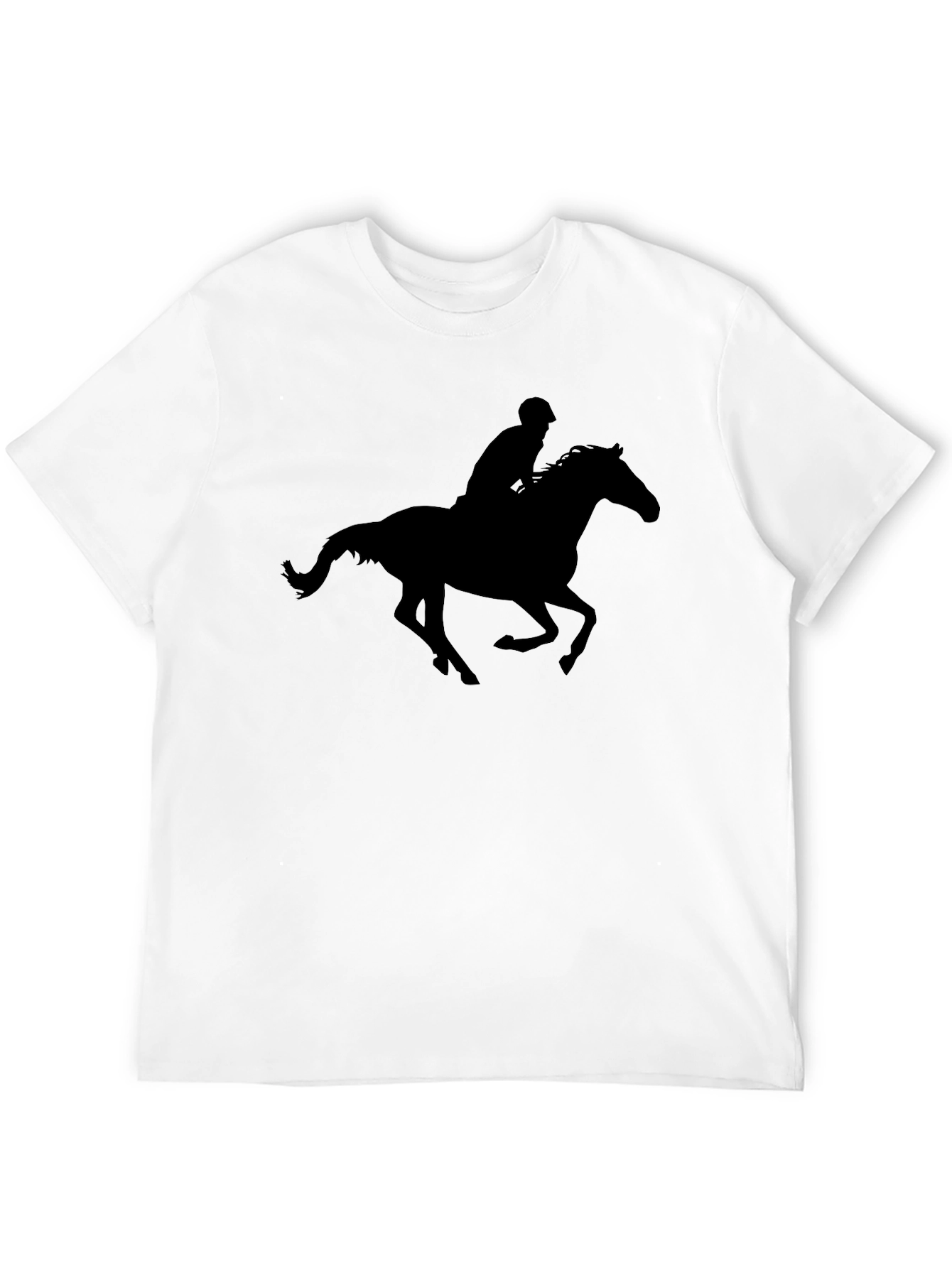 Equestrian Silhouette T-Shirt - Black Graphic Tee