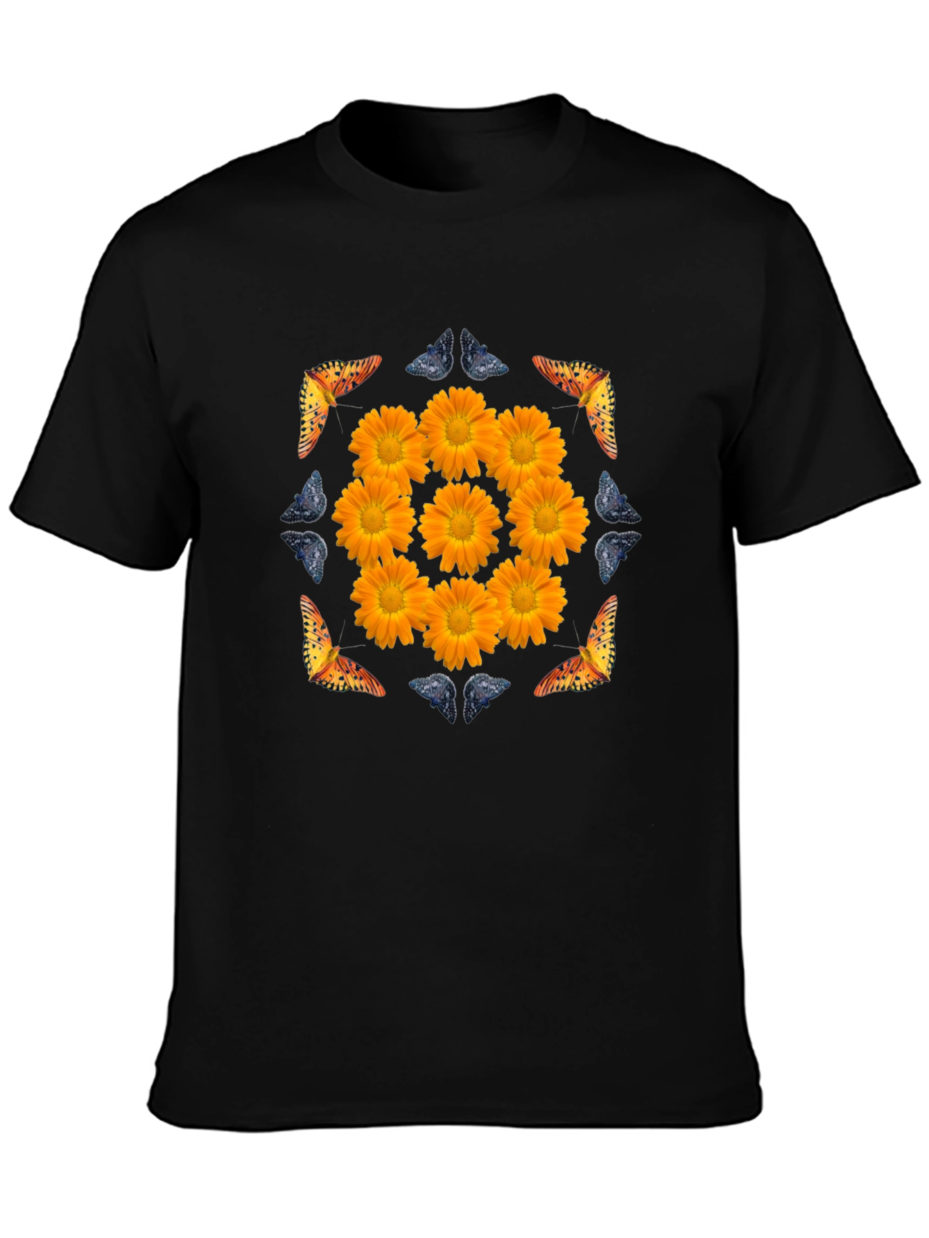 Floral & Butterfly Graphic Tee
