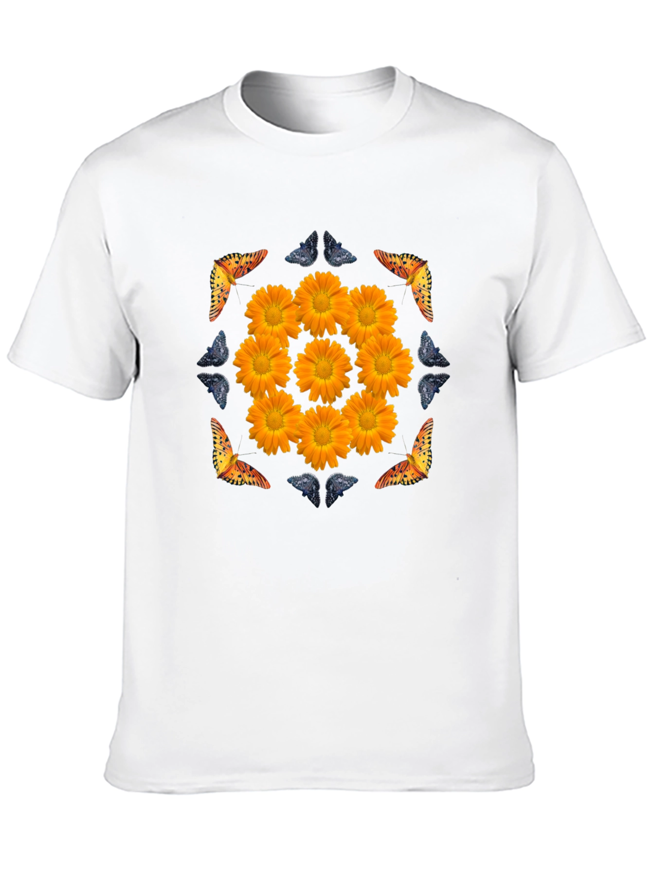 Floral & Butterfly Graphic Tee