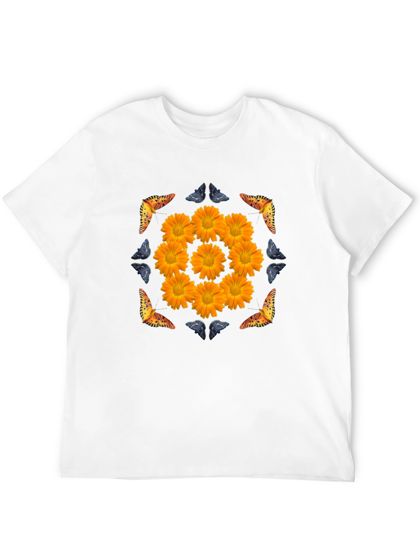 Floral & Butterfly Graphic Tee