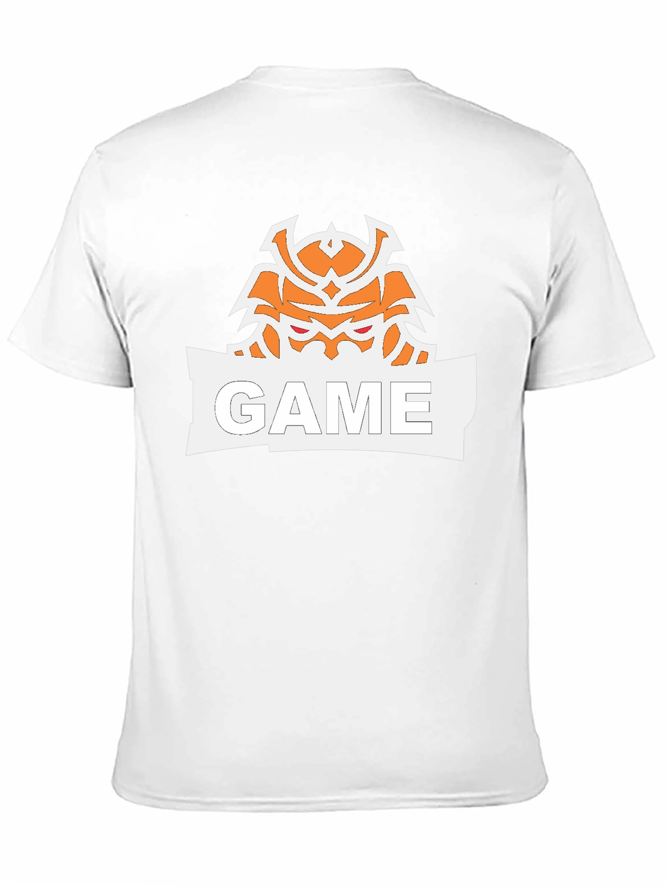 Game Samurai Graphic Print Black T-Shirt