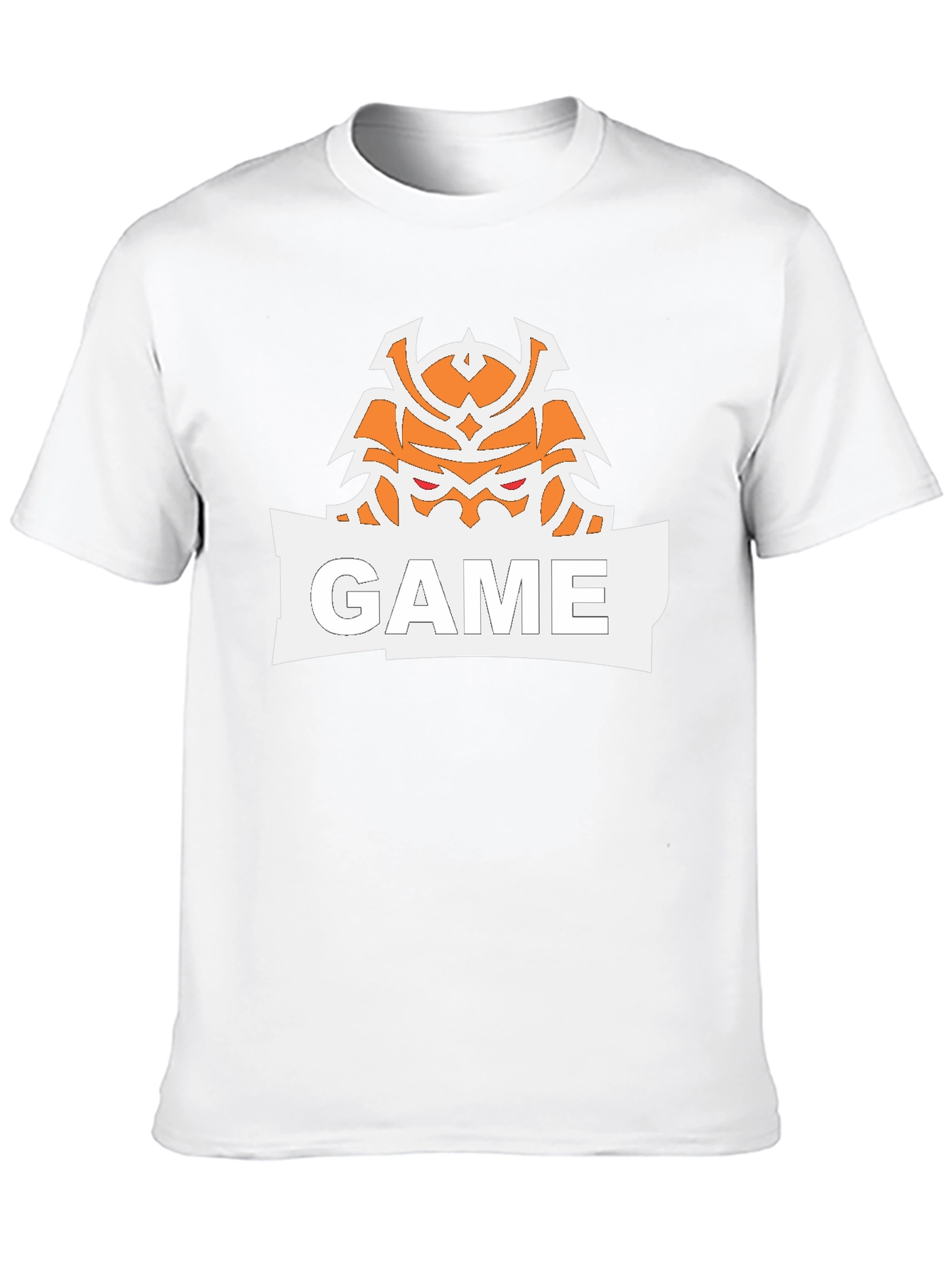 Game Samurai Graphic Print Black T-Shirt