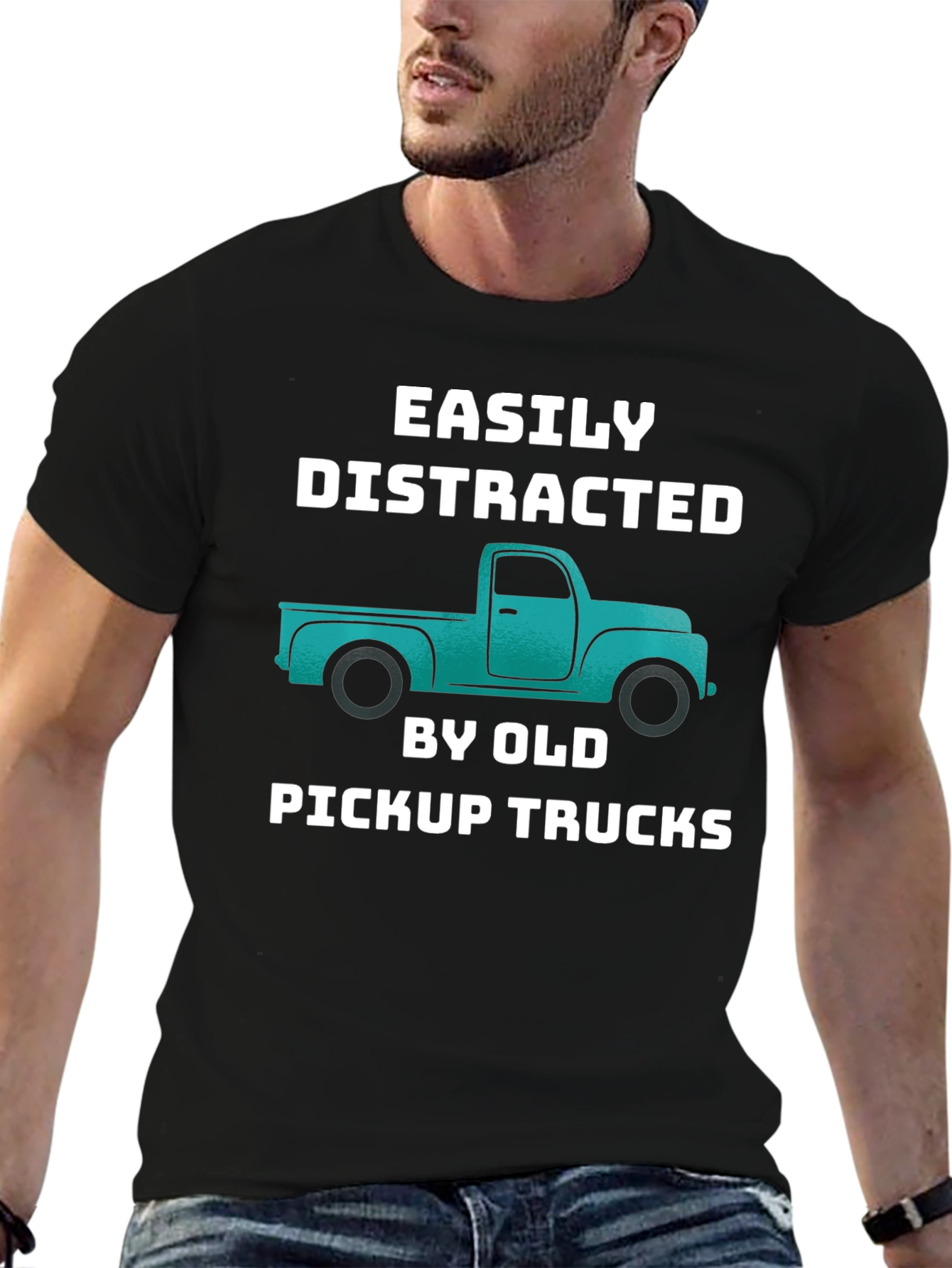 Easily Distracted By Old Pickup Trucks T-Shirt