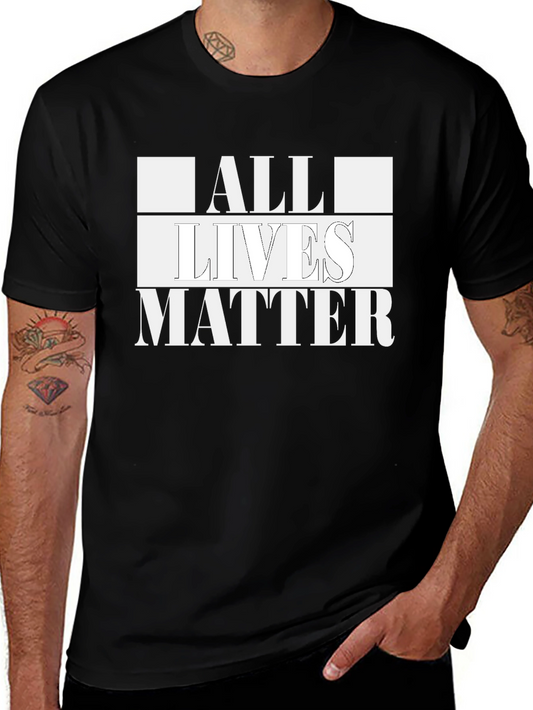 All Lives Matter Graphic Tee - Bold Statement Shirt