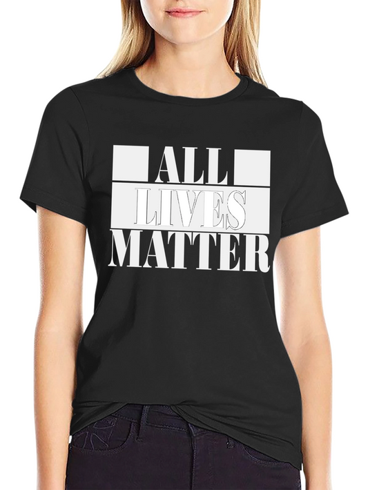 All Lives Matter Graphic Tee - Bold Statement Shirt