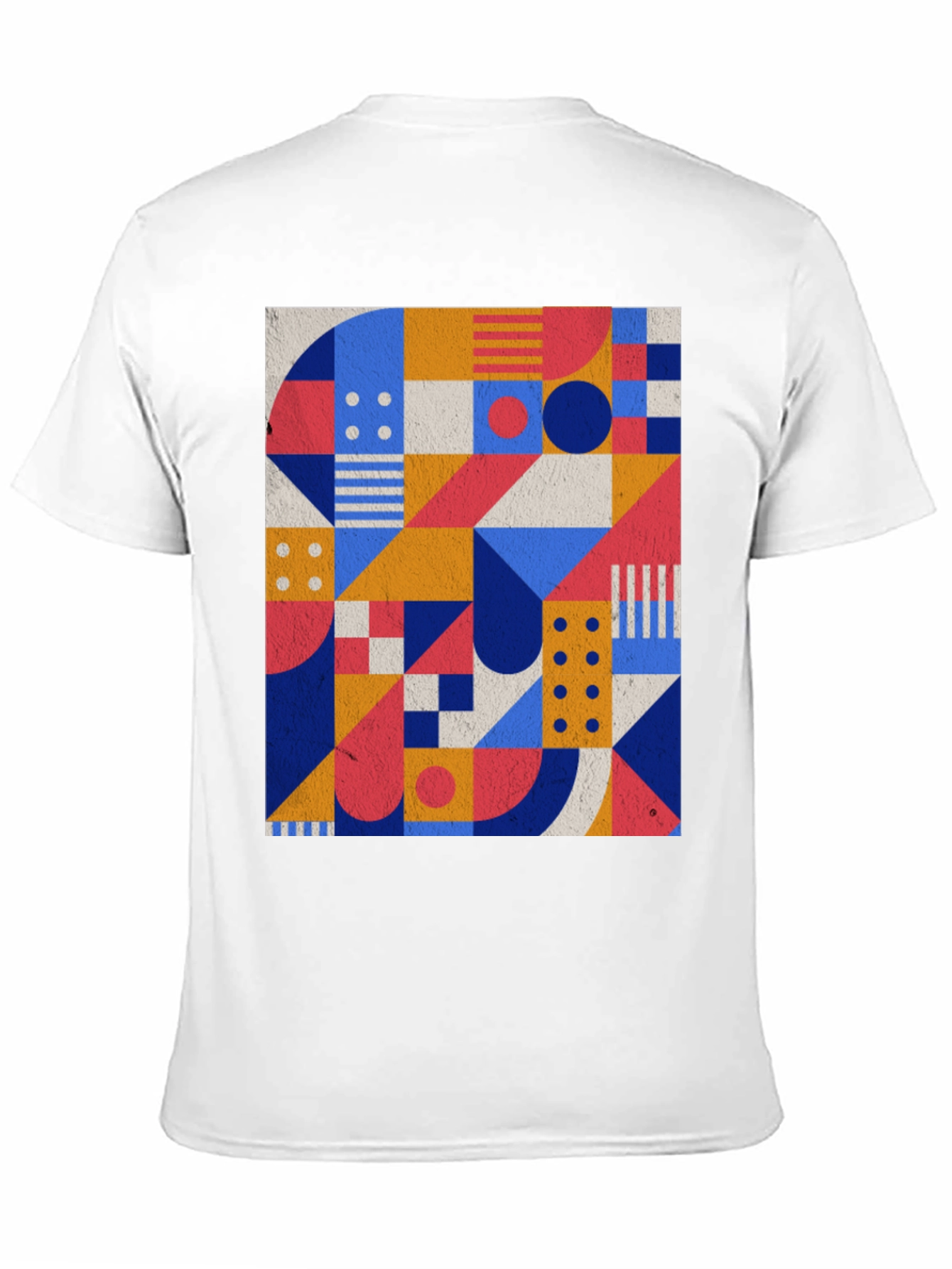 Geometric Pattern Black T-Shirt - Modern Art Tee