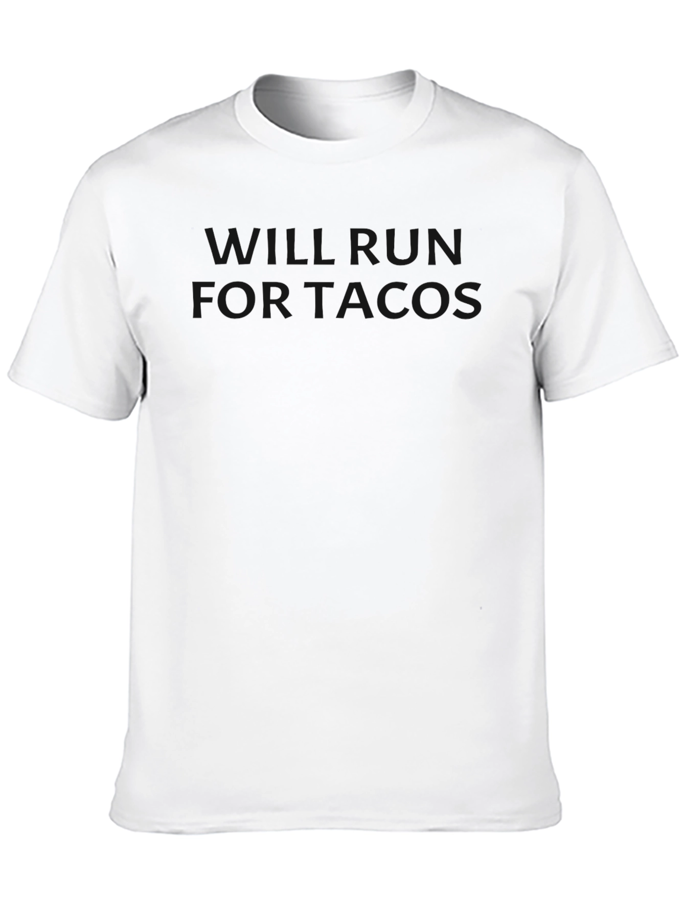 Mens Casual Black Crew Neck T-Shirt