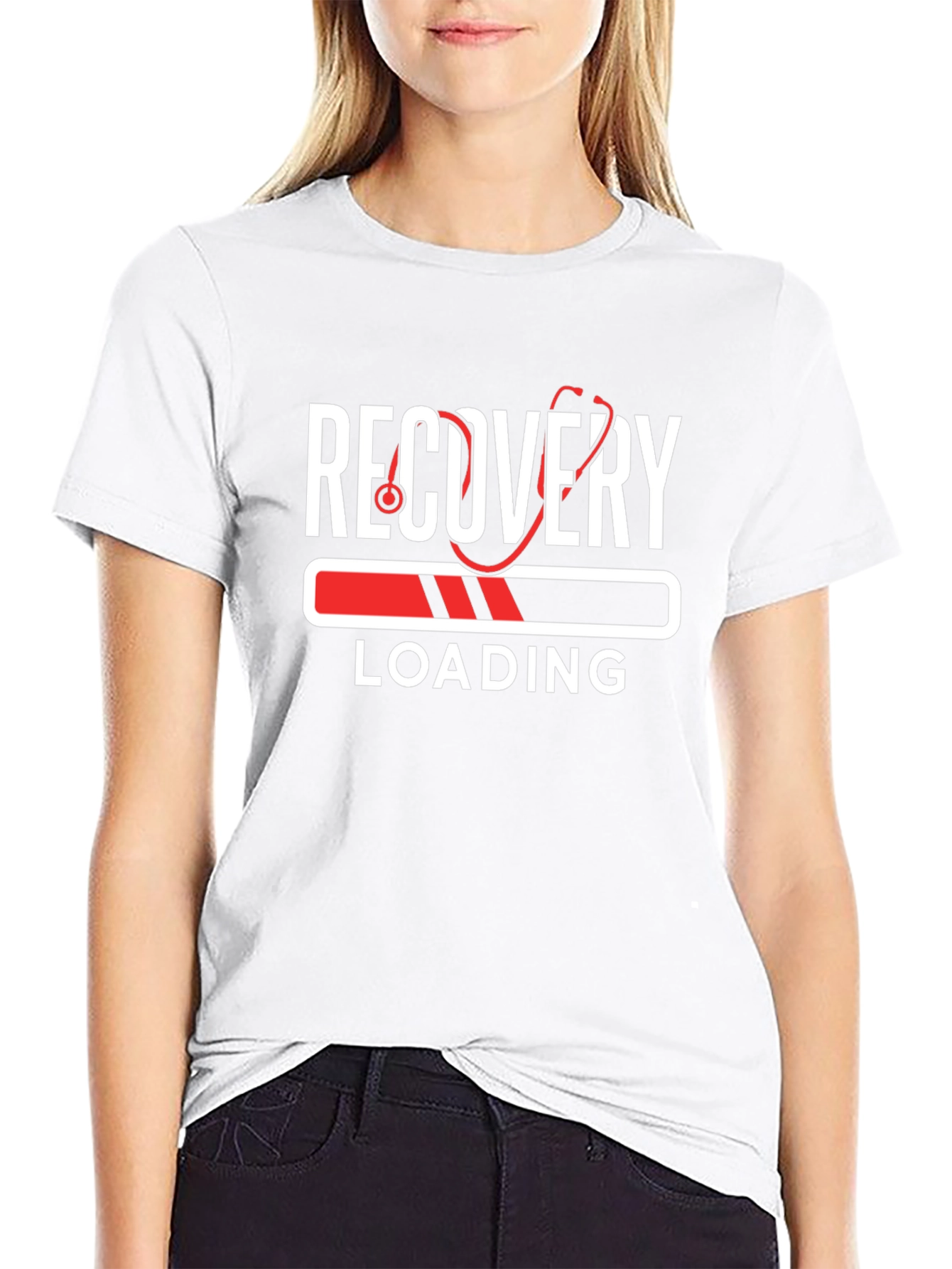 Recovery Loading Stethoscope Graphic Tee