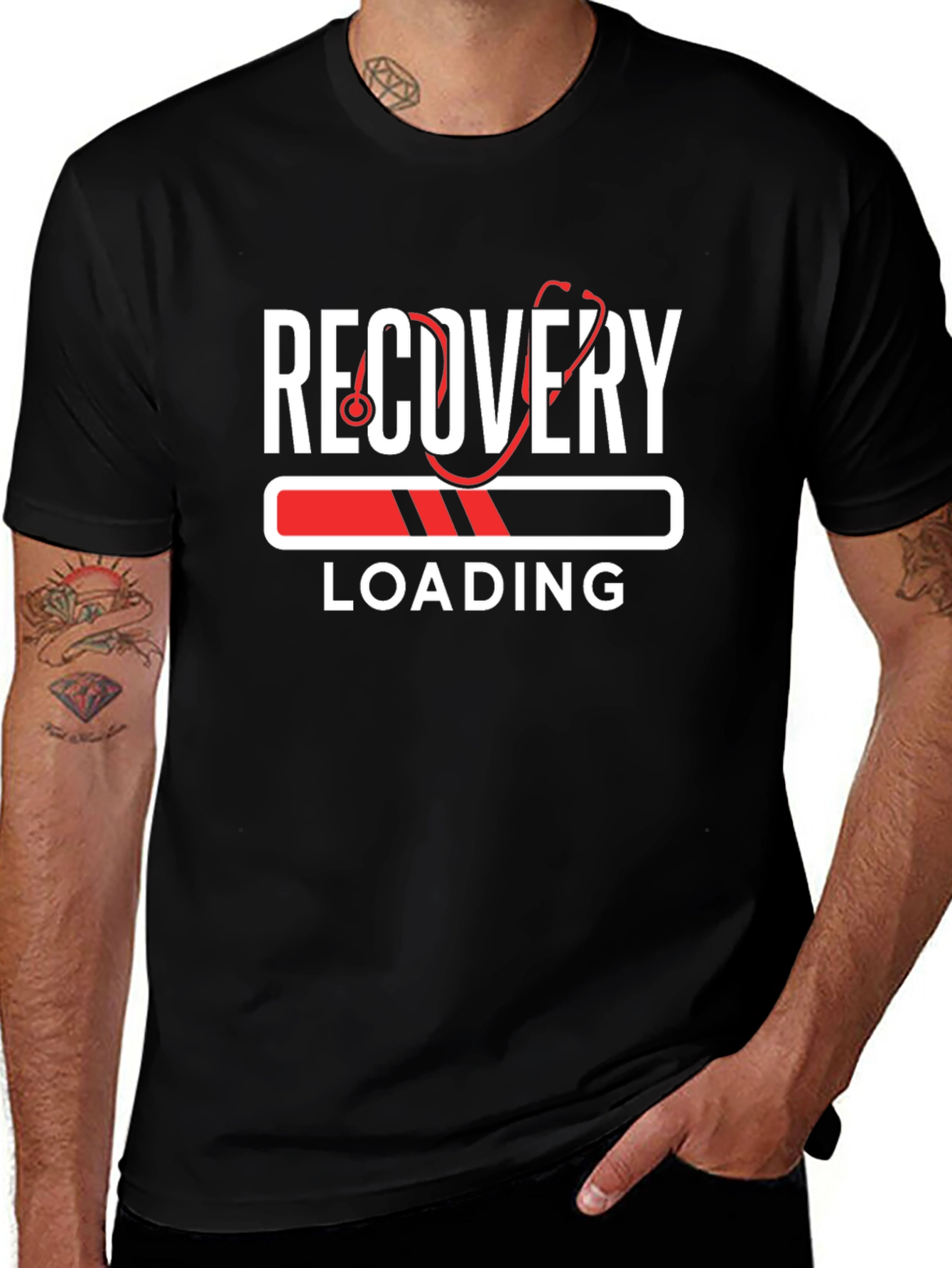 Recovery Loading Stethoscope Graphic Tee