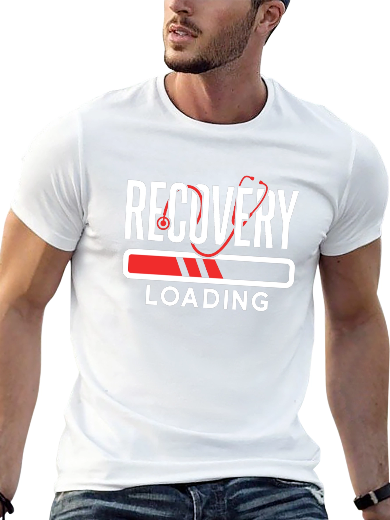 Recovery Loading Stethoscope Graphic Tee