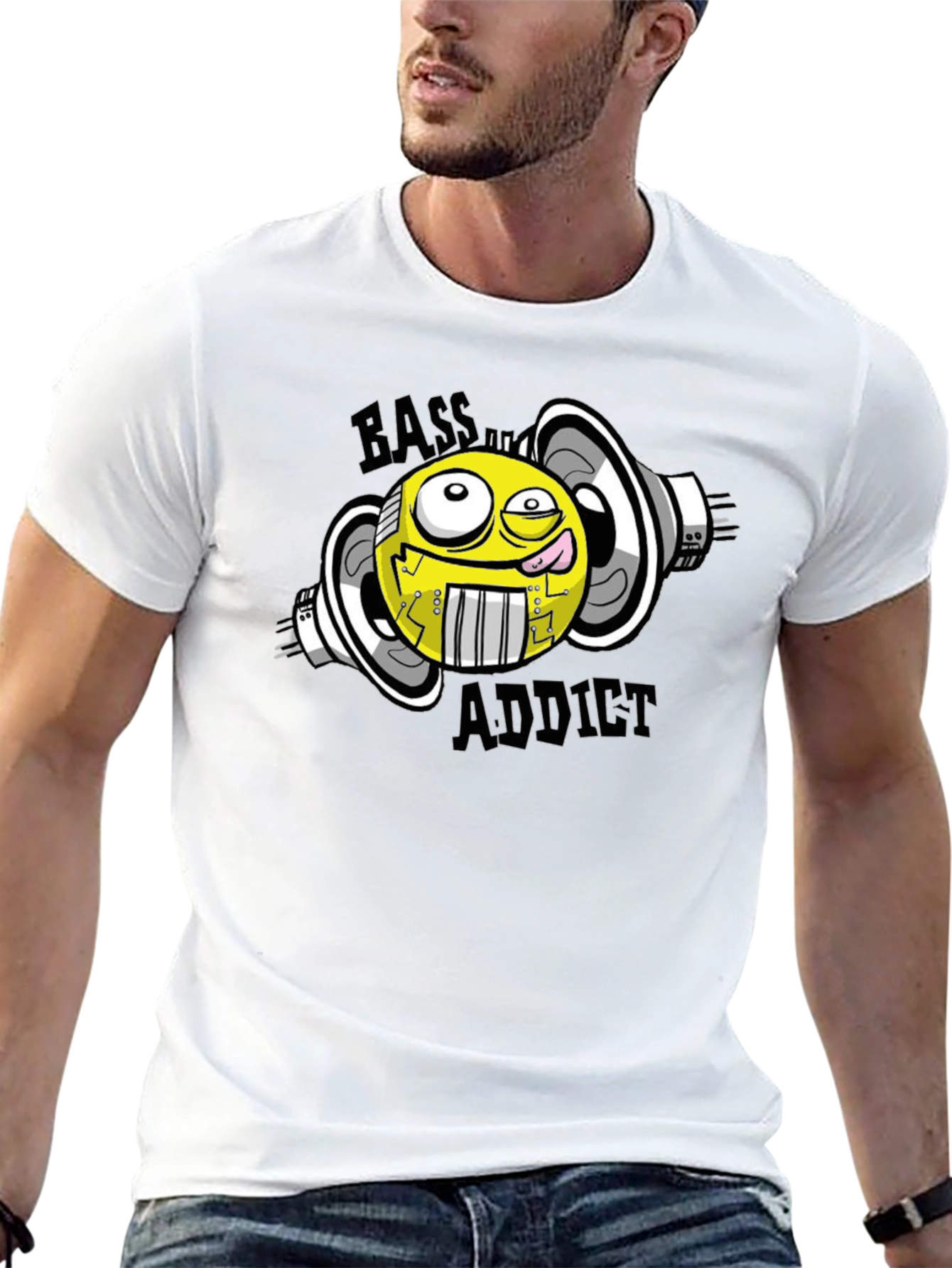 Bass Addict Graphic T-Shirt - Black