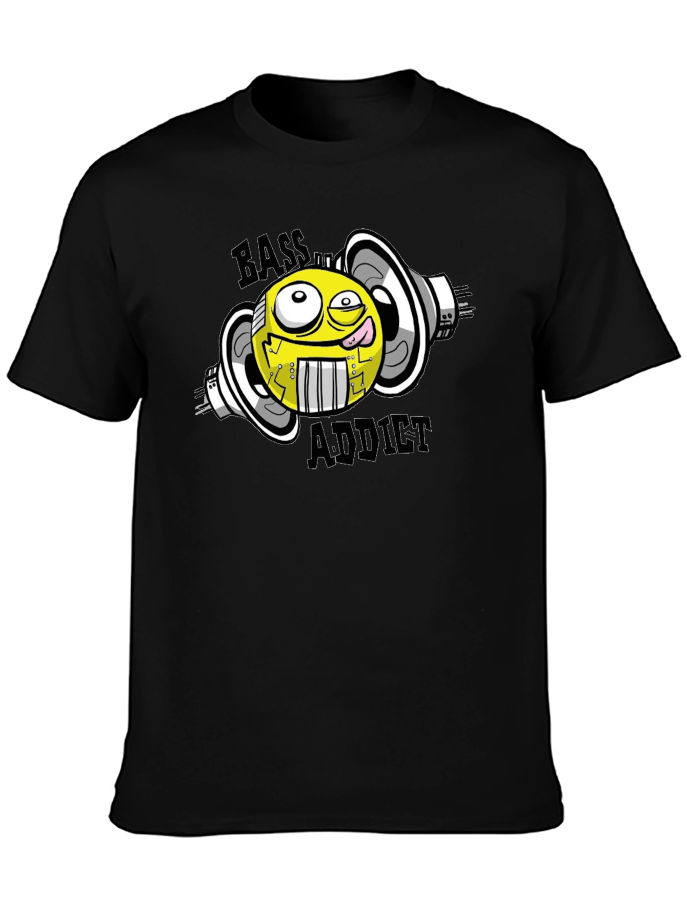 Bass Addict Graphic T-Shirt - Black