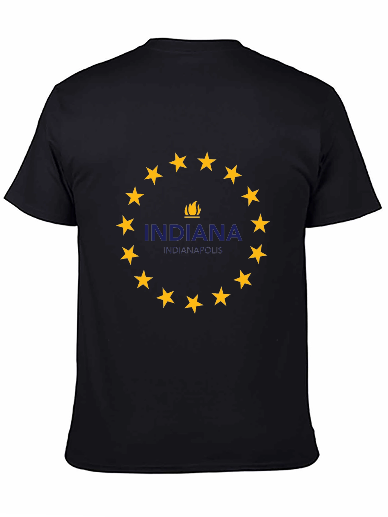 Indiana Indianapolis T-Shirt - Circle Star Design