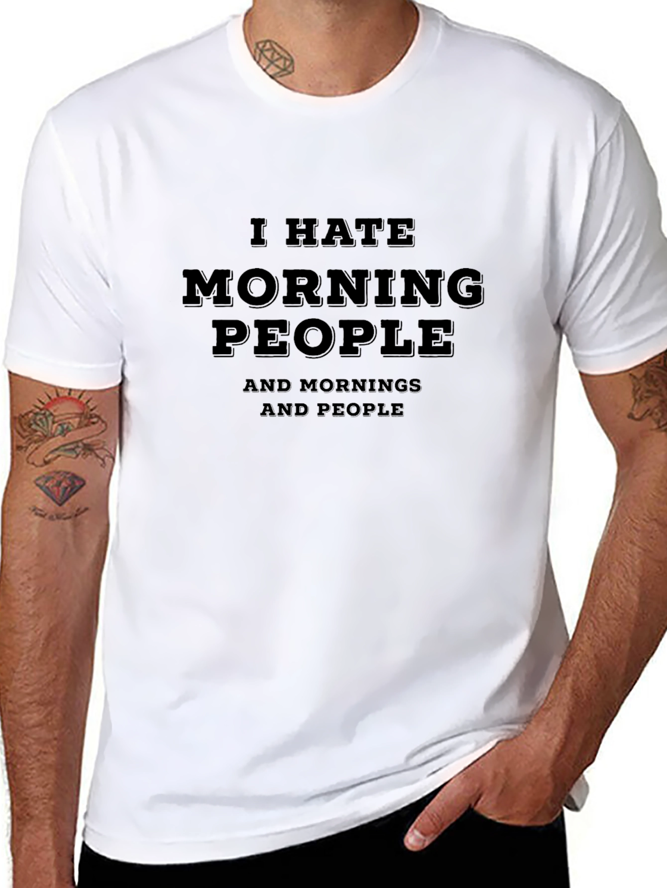 I Hate Morning People Graphic T-Shirt