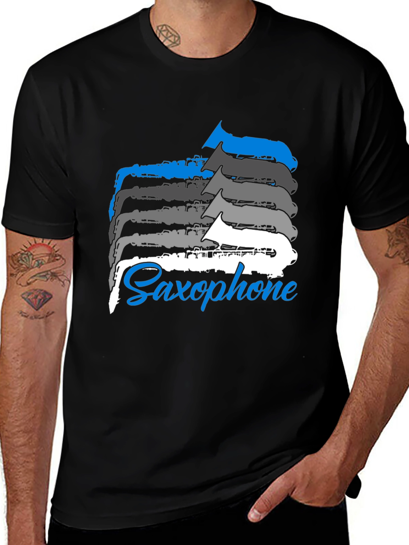 Saxophone Music T-Shirt - Cool Musician Tee