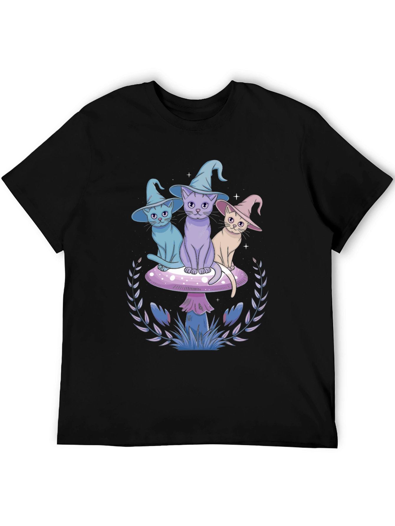 Whimsical Witch Cat T-Shirt