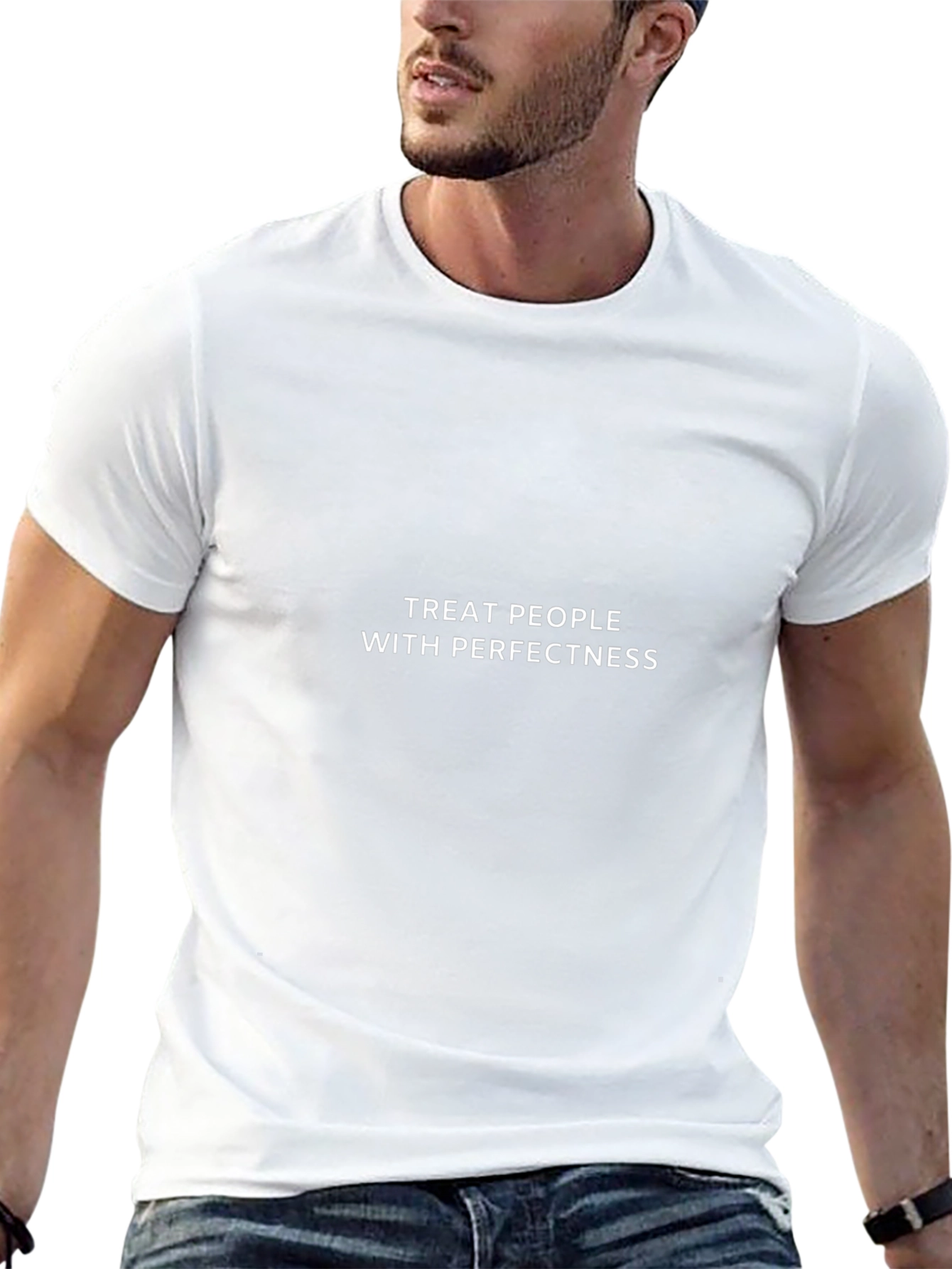 Treat People With Perfectness Black T-Shirt