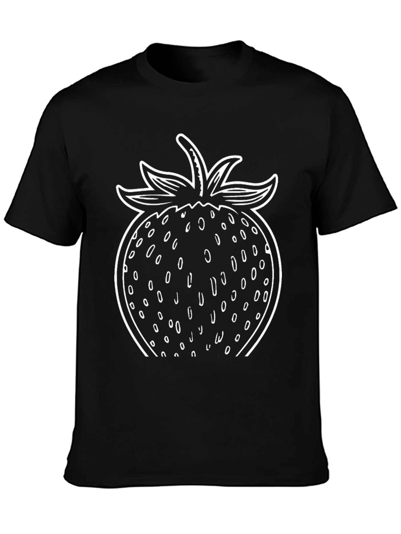 Strawberry Graphic T-Shirt - Black