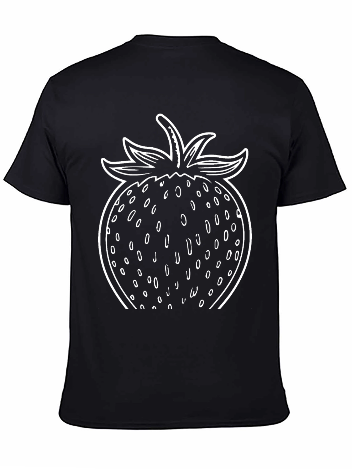 Strawberry Graphic T-Shirt - Black