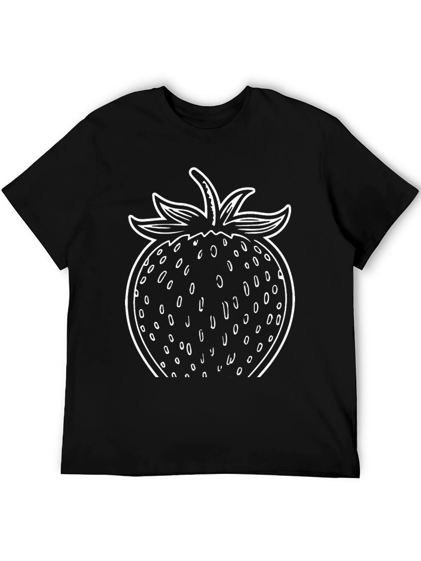 Strawberry Graphic T-Shirt - Black